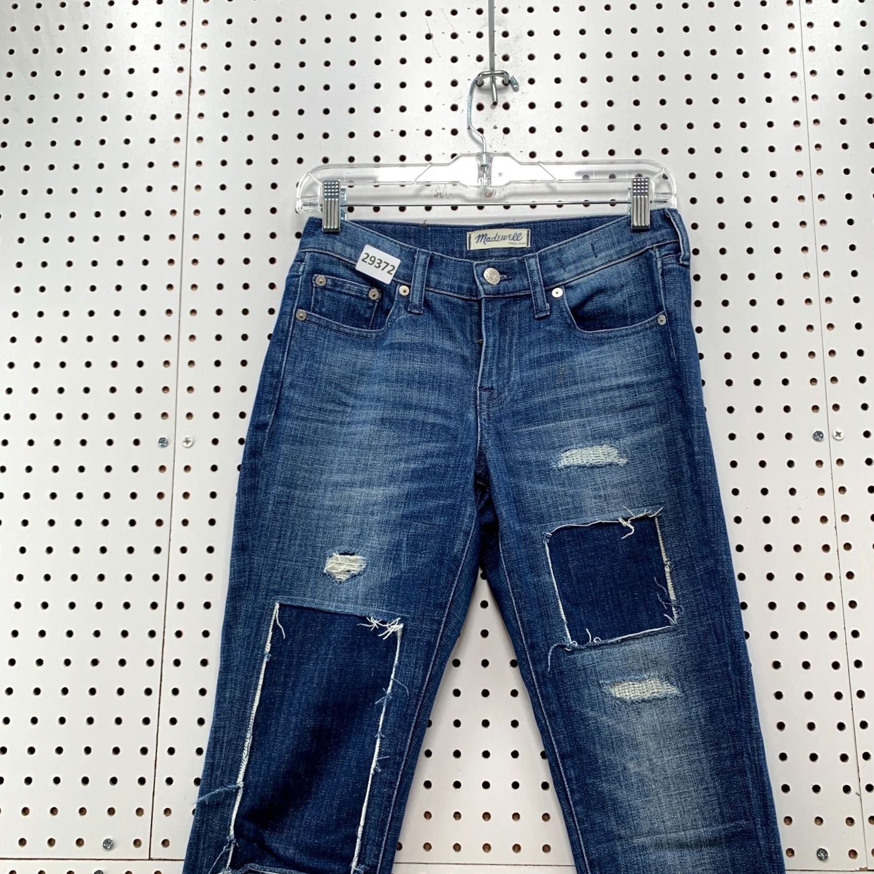 Madewell Madewell Jeans Womens 24 Blue Denim Size fits 28X29 Distressed Slim Boy Size 28" / US 6 / IT 42 - 3 Thumbnail