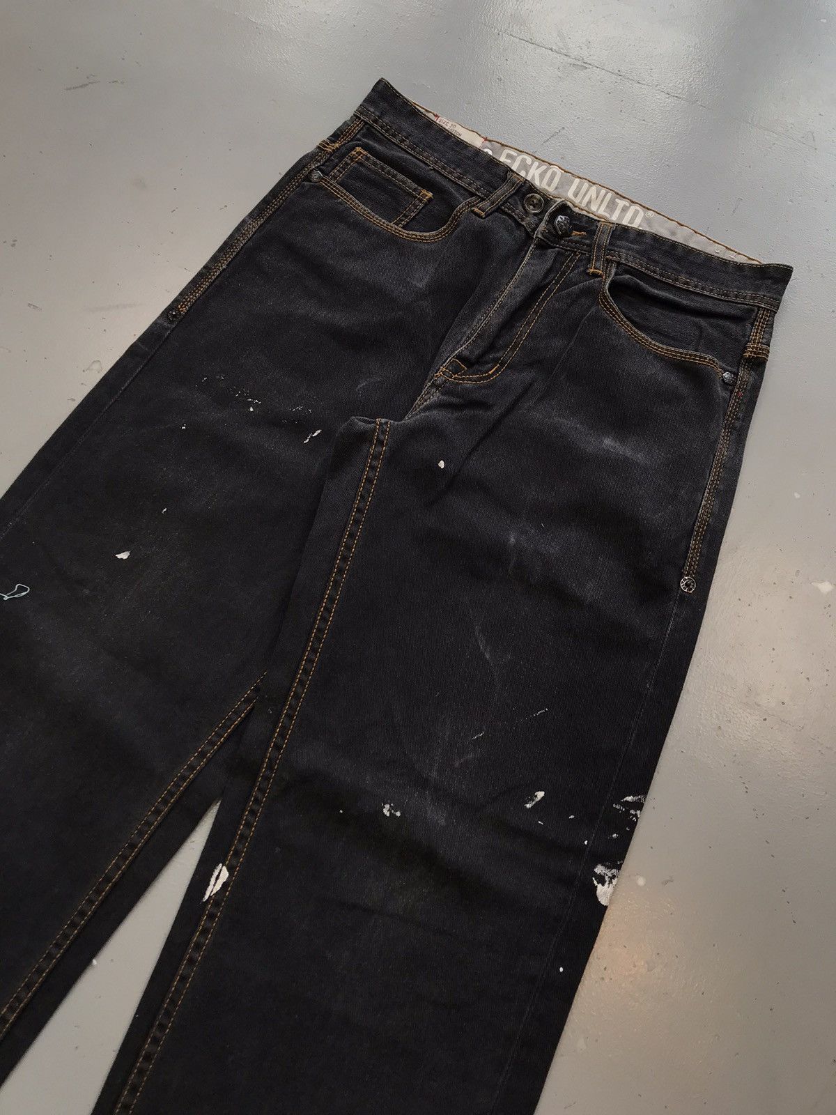 Ecko Unltd. × Vintage Vintage Ecko straight fit charcoal black denim Size US 31 - 4 Thumbnail