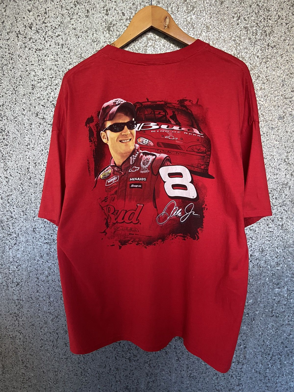 NASCAR Vintage Hase Authentic Dale Earnharot Jr Nascar t shirt Size US XL / EU 56 / 4 - 3 Thumbnail