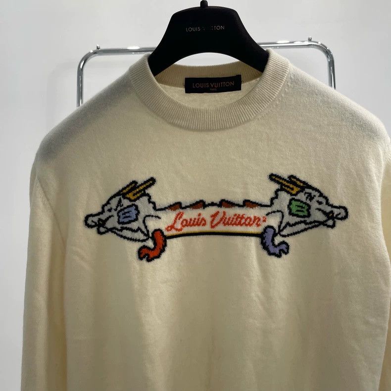 Louis Vuitton Louis Vuitton Knitted beige sweatshirt 2501-Nextarrow Size US M / EU 48-50 / 2 - 3 Thumbnail