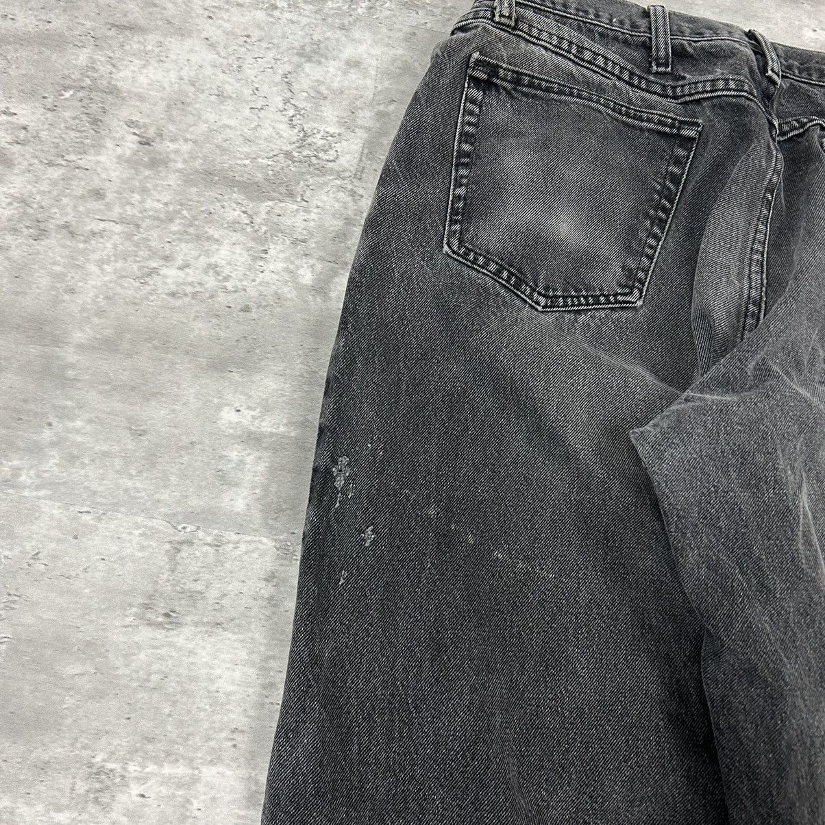 Vintage vintage faded black denim jeans size 34x30 Size US 34 / EU 50 - 7 Thumbnail