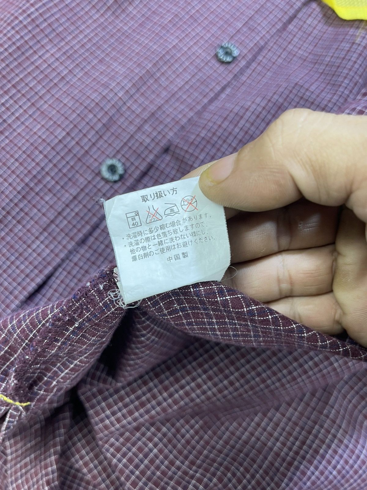 Japanese Brand Nylaus Slang Pocket Checkered Work Shirt Size US L / EU 52-54 / 3 - 14 Thumbnail