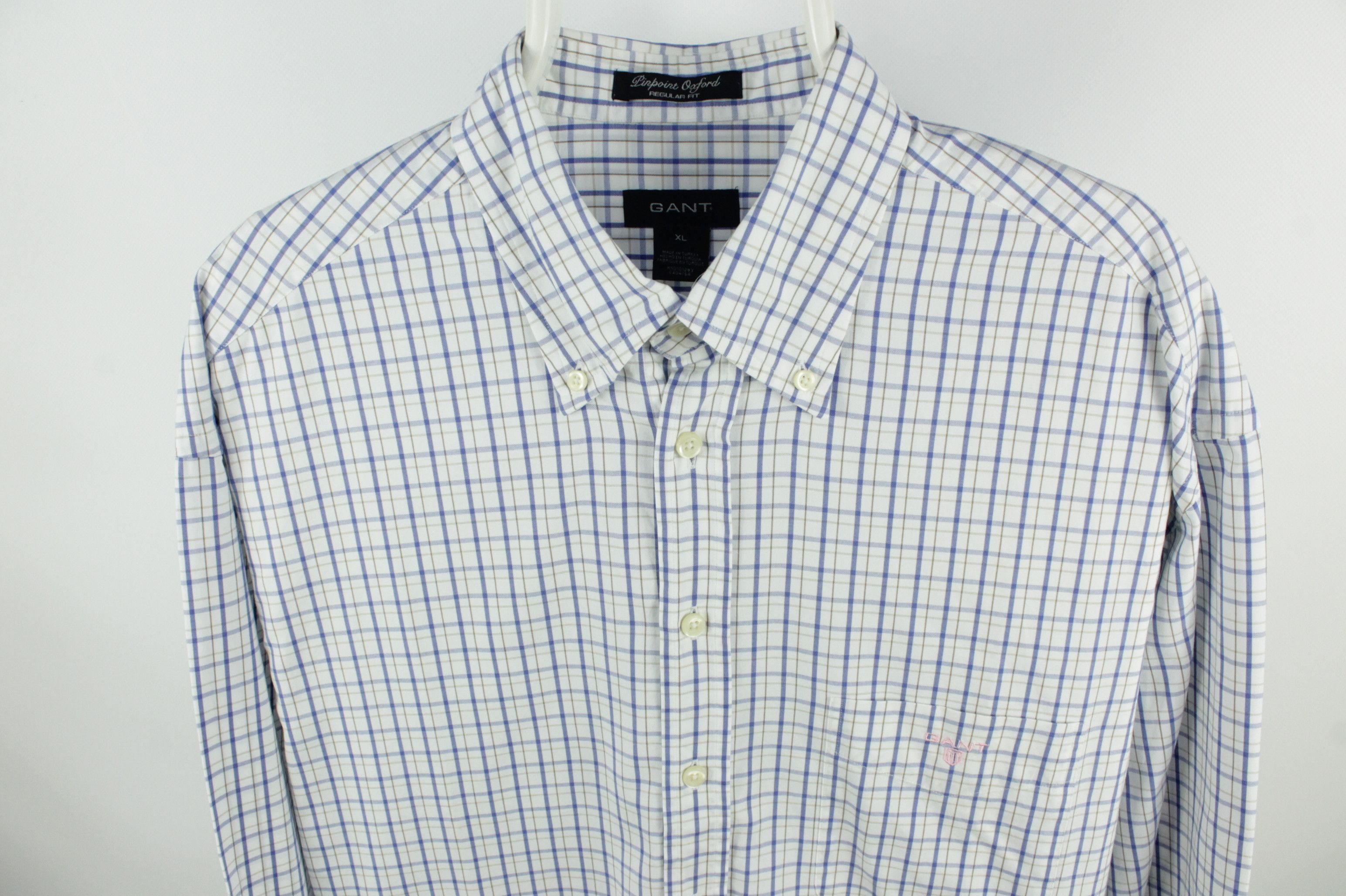 Gant Vintage Gant Pinpoint Oxford Cotton Regular Fit Casual Shirt Size US XL / EU 56 / 4 - 2 Thumbnail