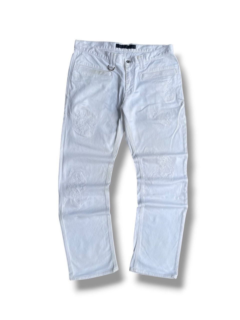 Roar Roar Guns Ripped Jeans Love Peace Size US 33 - 1 Thumbnail