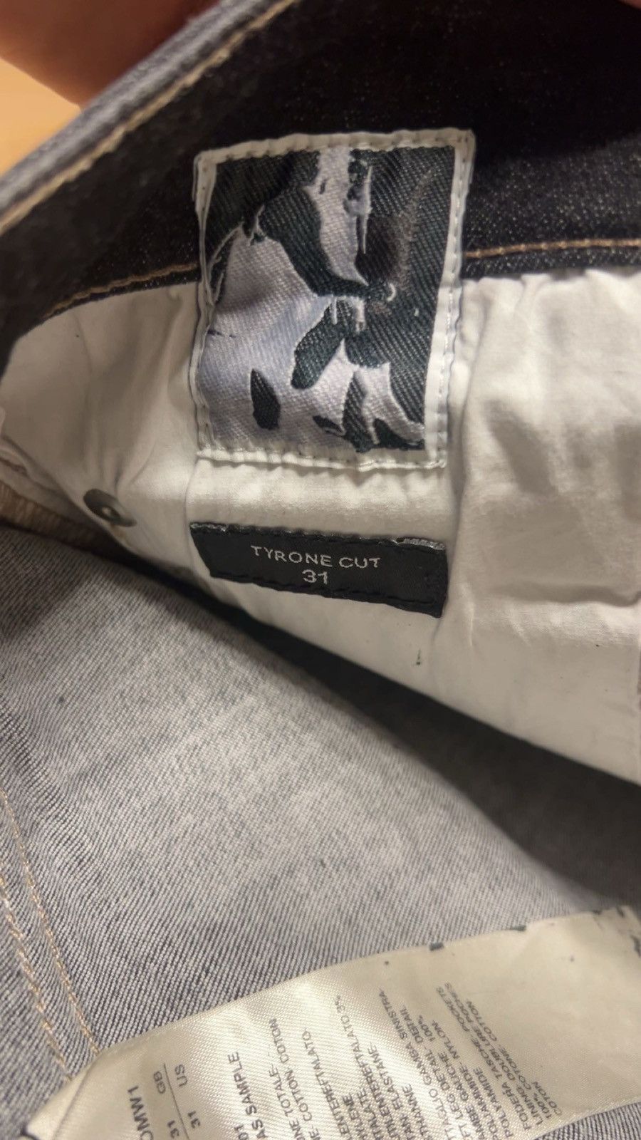 Rick Owens Drkshdw Rick Owens DRKSHDW SS20 Sample Collage Tyrone Denim Size US 31 - 4 Thumbnail