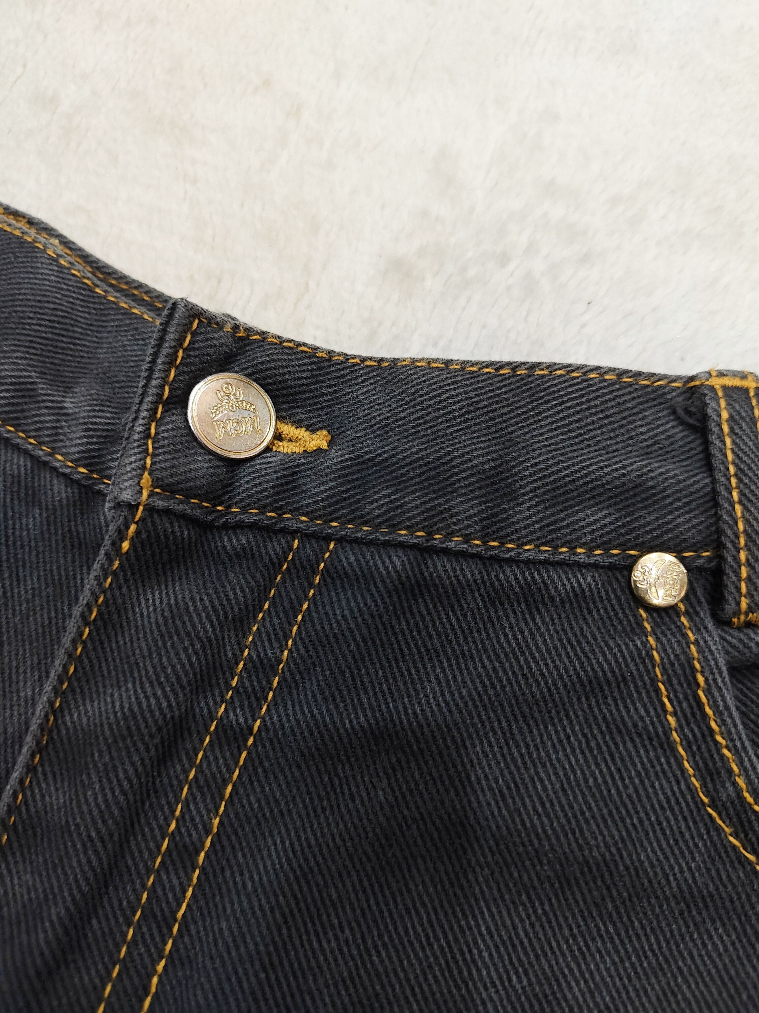 MCM 90s MCM- Embroidered Logo Y2K Archive Washed Jeans Size 29" - 8 Thumbnail