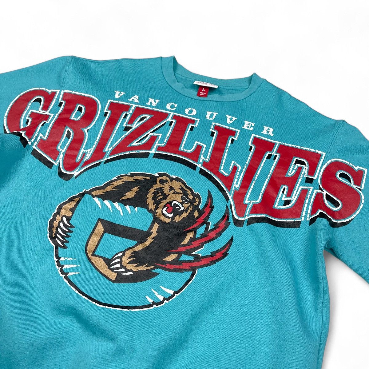 NBA NBA Vancouver Grizzlies x Mitchell & New Crew Sweatshirt Size US L / EU 52-54 / 3 - 3 Thumbnail