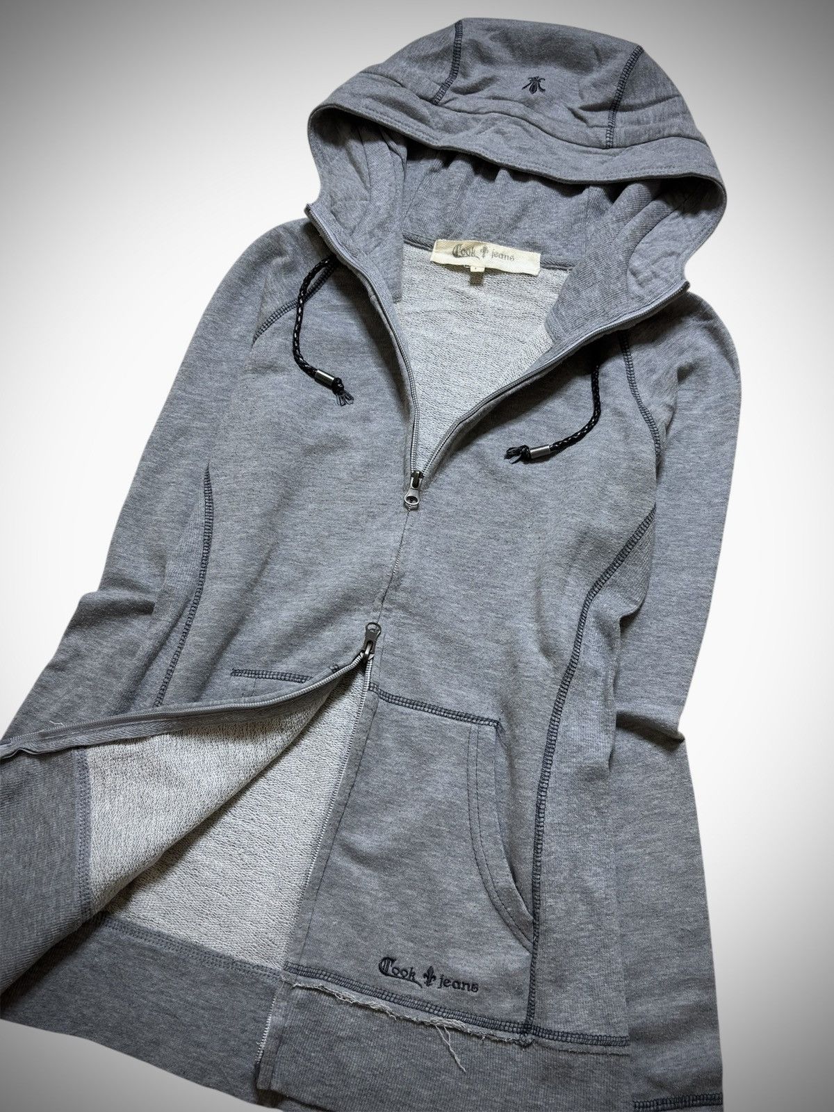 Japanese Brand 2000’s Cook Jeans - Double Zip Hoodie Size US M / EU 48-50 / 2 - 2 Thumbnail