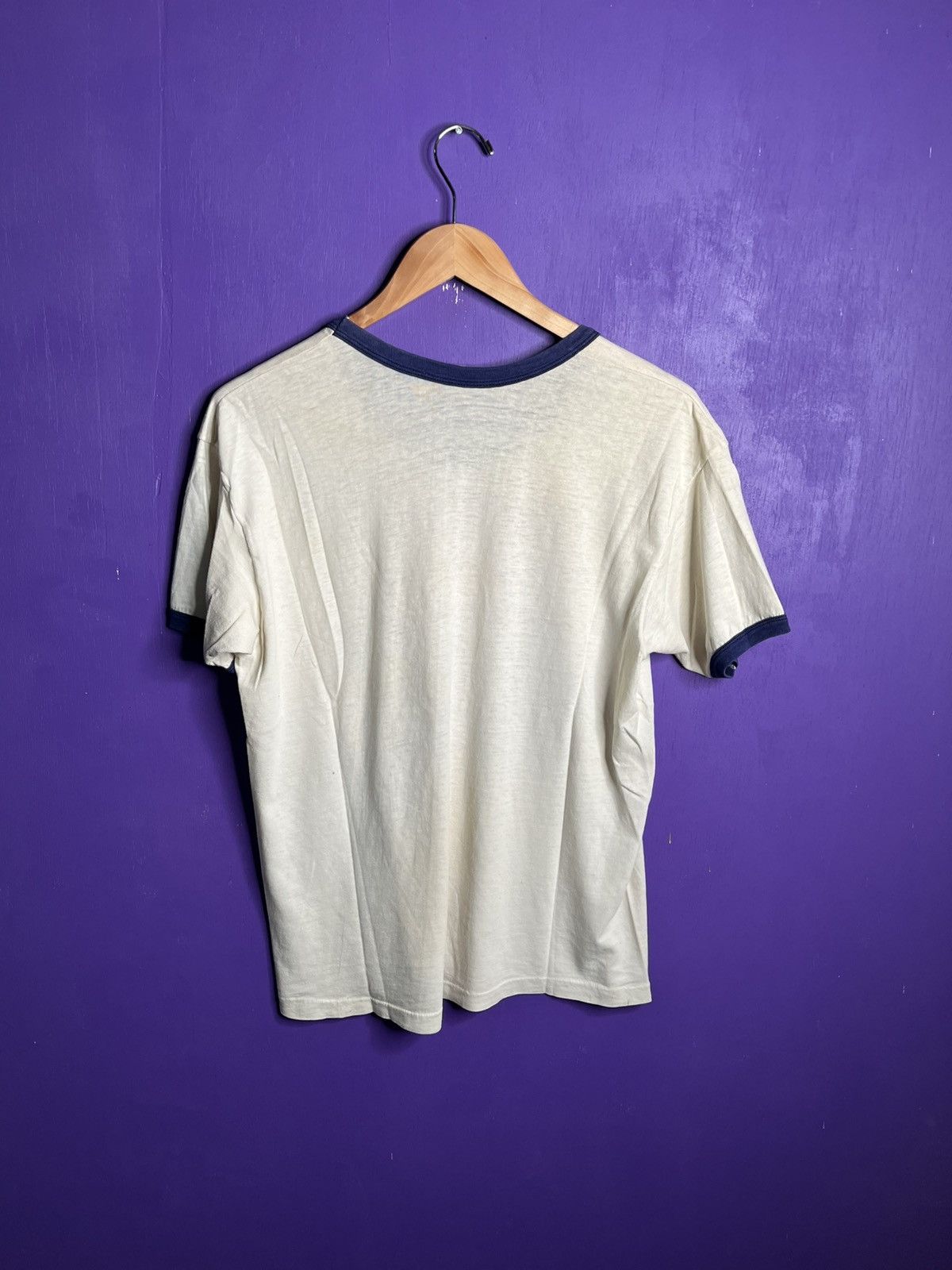 Band Tees × Vintage Vintage 1978 Willie Nelson 4th of July picnic ringer t-shirt Size US M / EU 48-50 / 2 - 2 Thumbnail