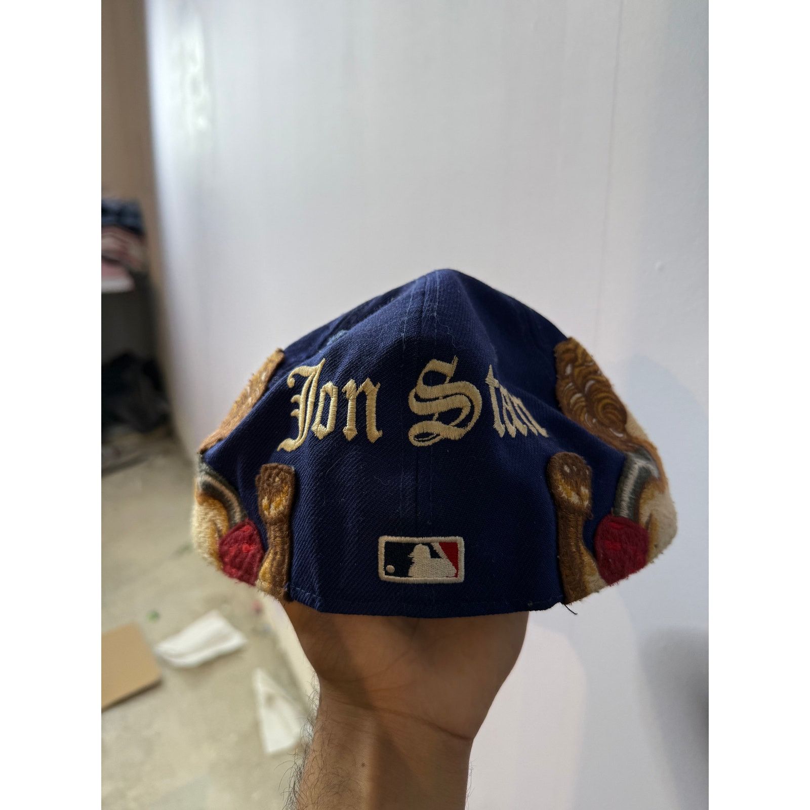 Jon Stan NYC Jon Stan Dodgers Cap Used 7 3/8 Size 38 - 2 Thumbnail