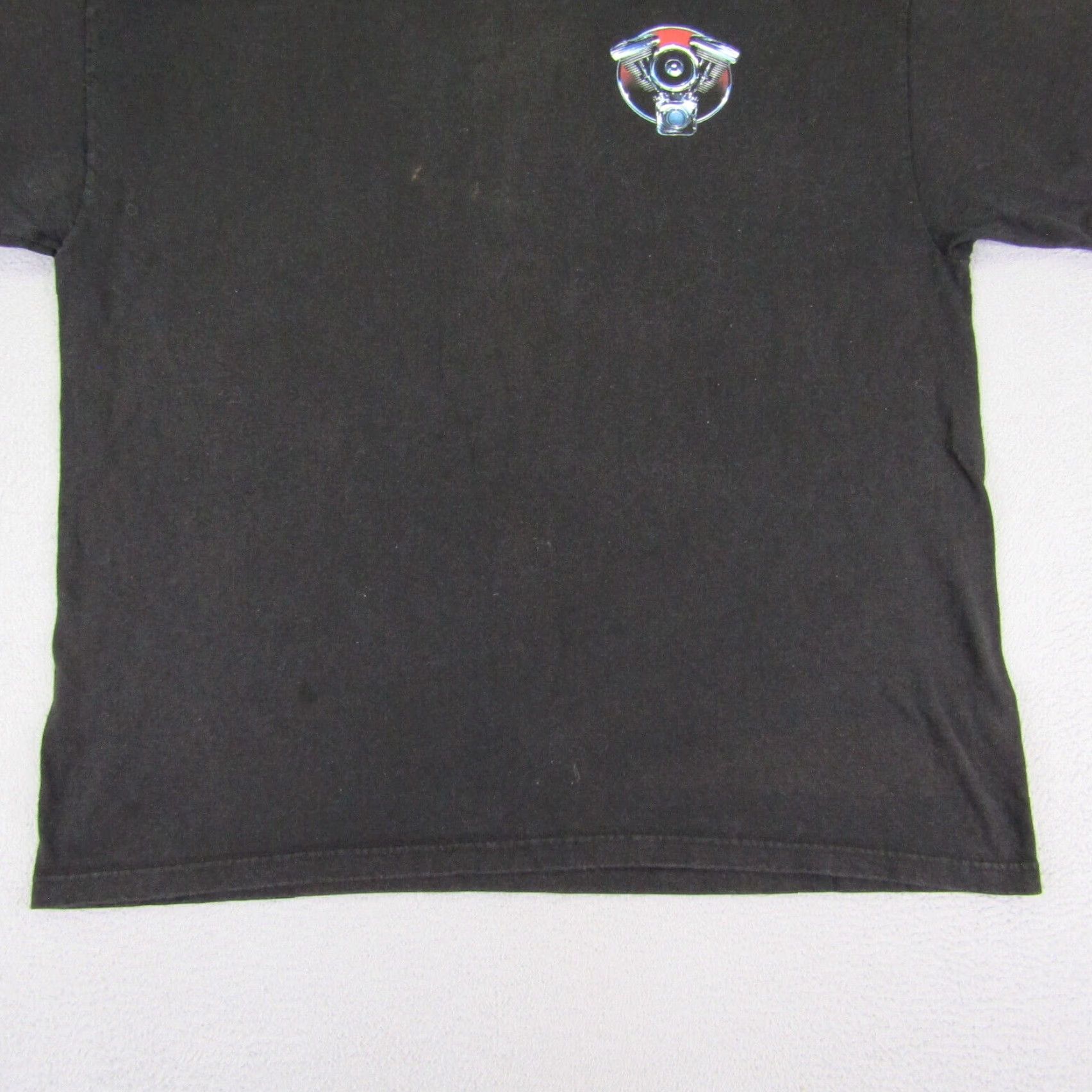 Delta VINTAGE Delta Motorcycle T-Shirt Mens XL Black 2000 Y2K Biker Graphic Print Logo Cotton Short Sleeve Crew Neck Regular Fit Size US XL / EU 56 / 4 - 5 Thumbnail