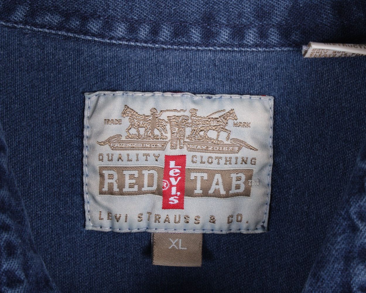 Levi's × Vintage LEVIS Red Tab Vintage 90's Blue Jeans Vest Jacket Size US XL / EU 56 / 4 - 16 Thumbnail