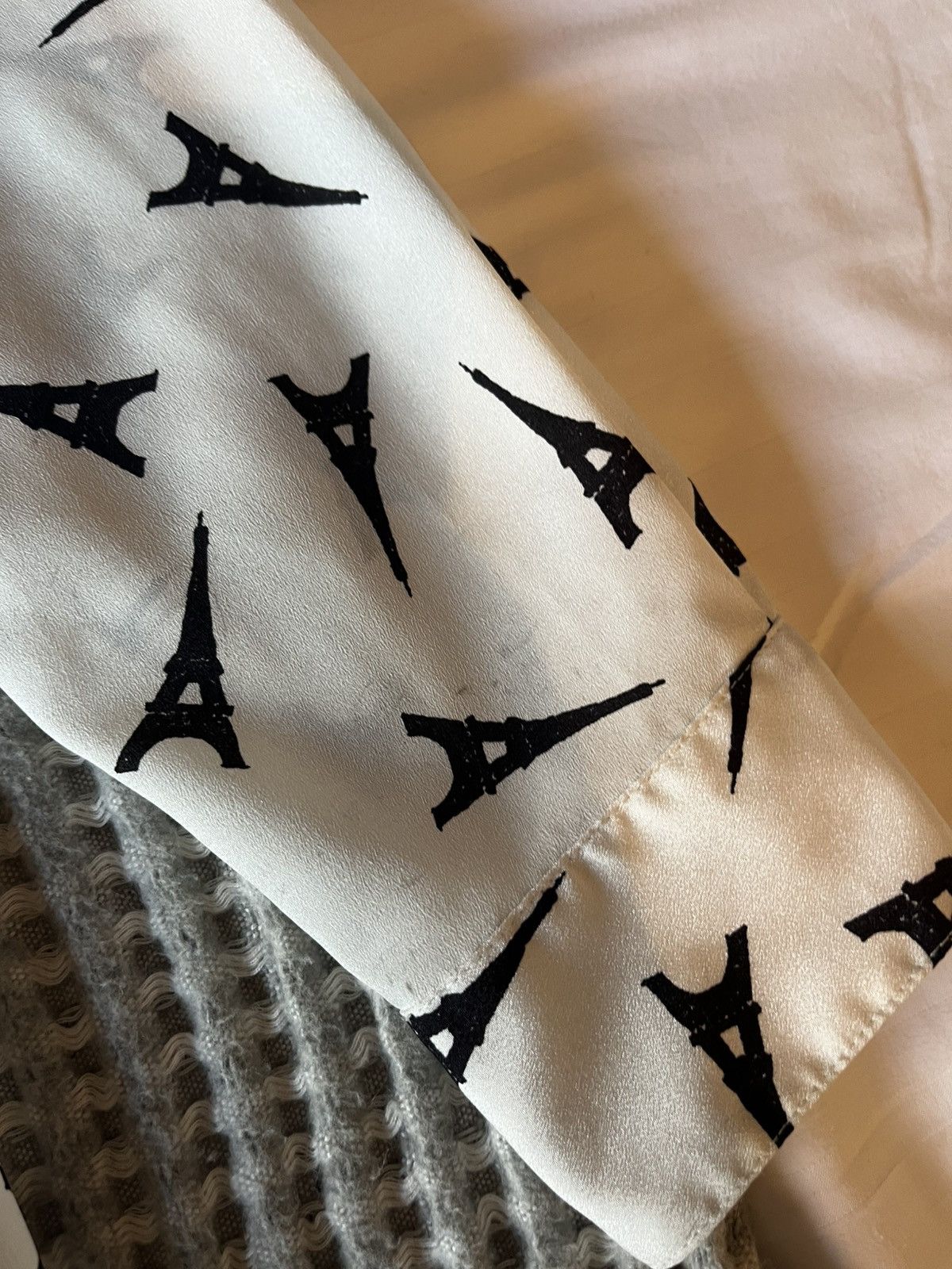 Karl Lagerfeld Eiffel Tower Print Blouse Size S / US 4 / IT 40 - 5 Thumbnail