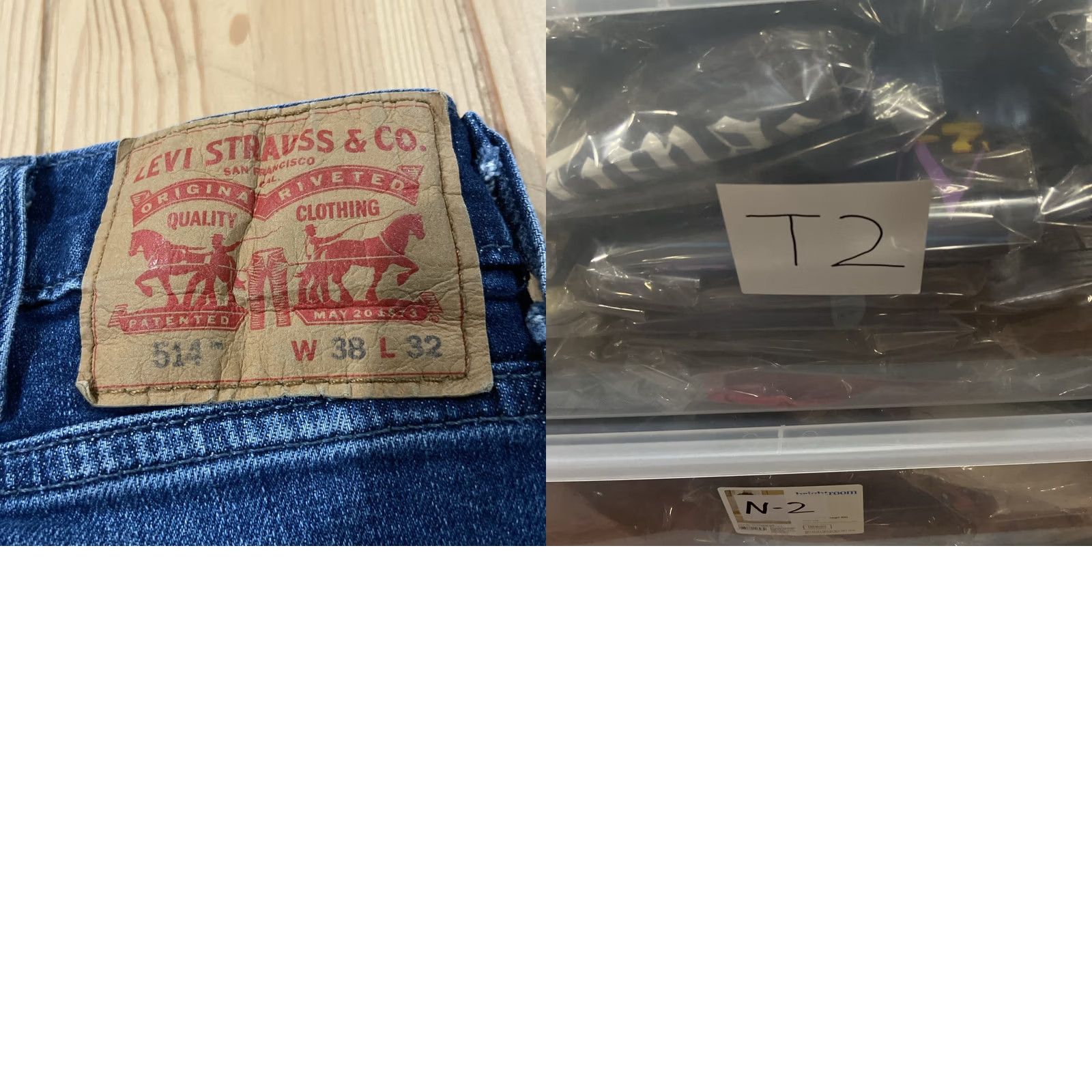 Levi's Levi's 514 Slim Straight Jeans Men 38x32 Denim Blue Regular Waist Belt Loops 5-Pocket 514 Brand Vintage No Size US 38 / EU 54 - 8 Thumbnail