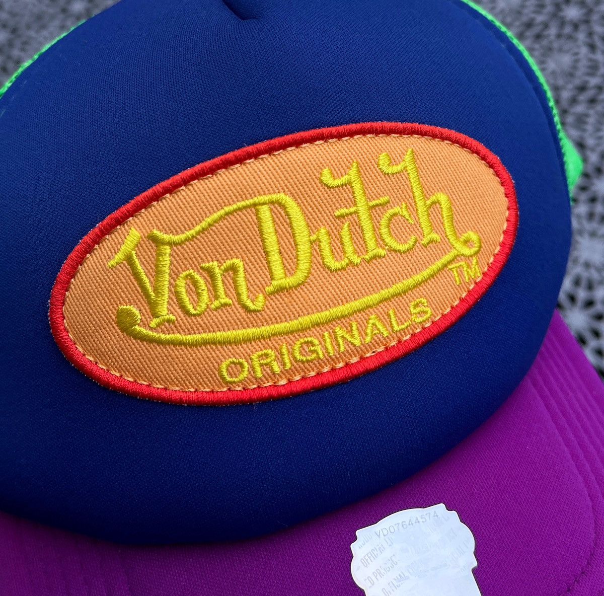 Japanese Brand × Von Dutch 🔥Rare VON DUTCH Colored Panelled Trucker Cap Size ONE SIZE - 5 Thumbnail