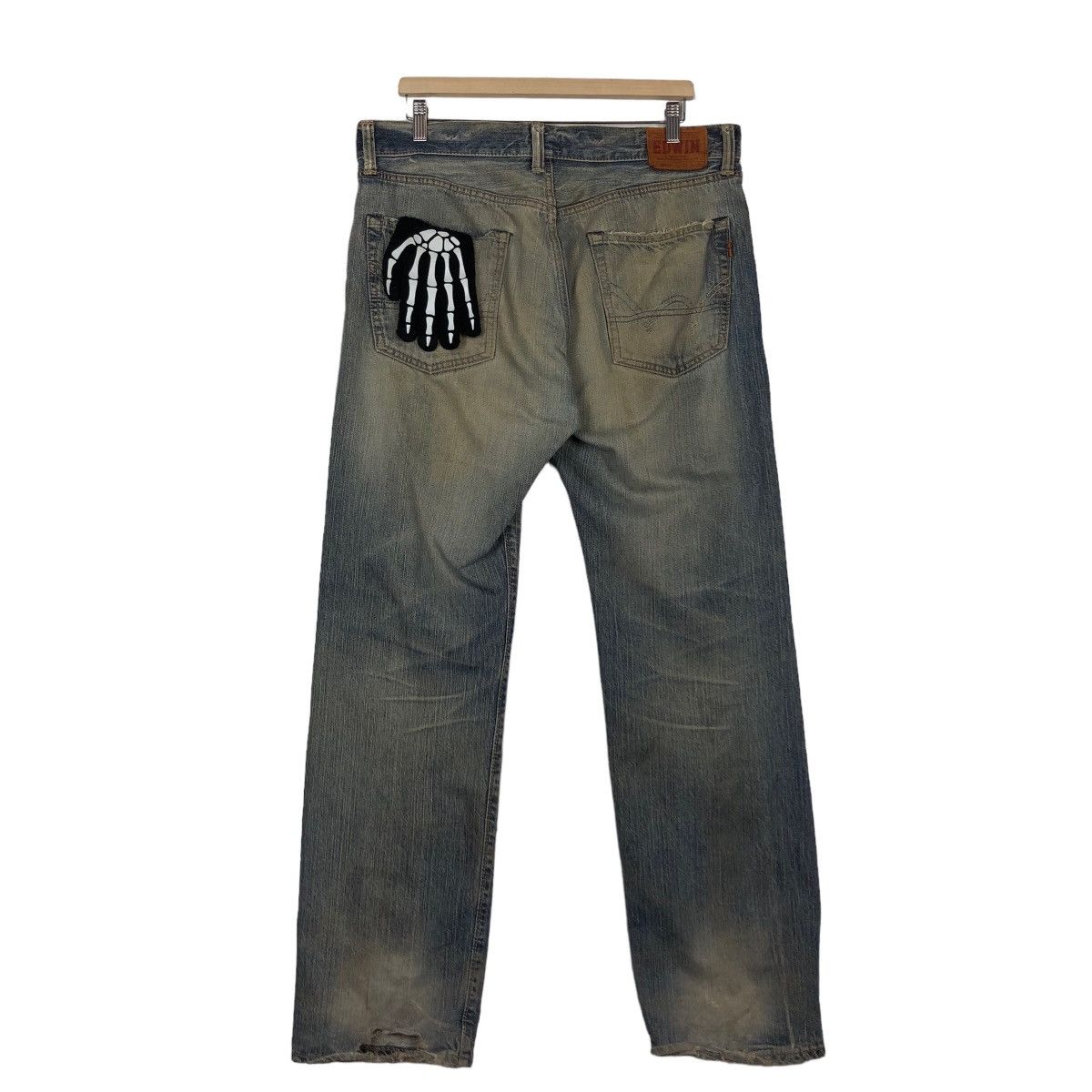 Japanese Brand 🔥90’s Distressed Denim Jeans Edwin Lot 505 Made in Japan Size US 38 / EU 54 - 8 Thumbnail