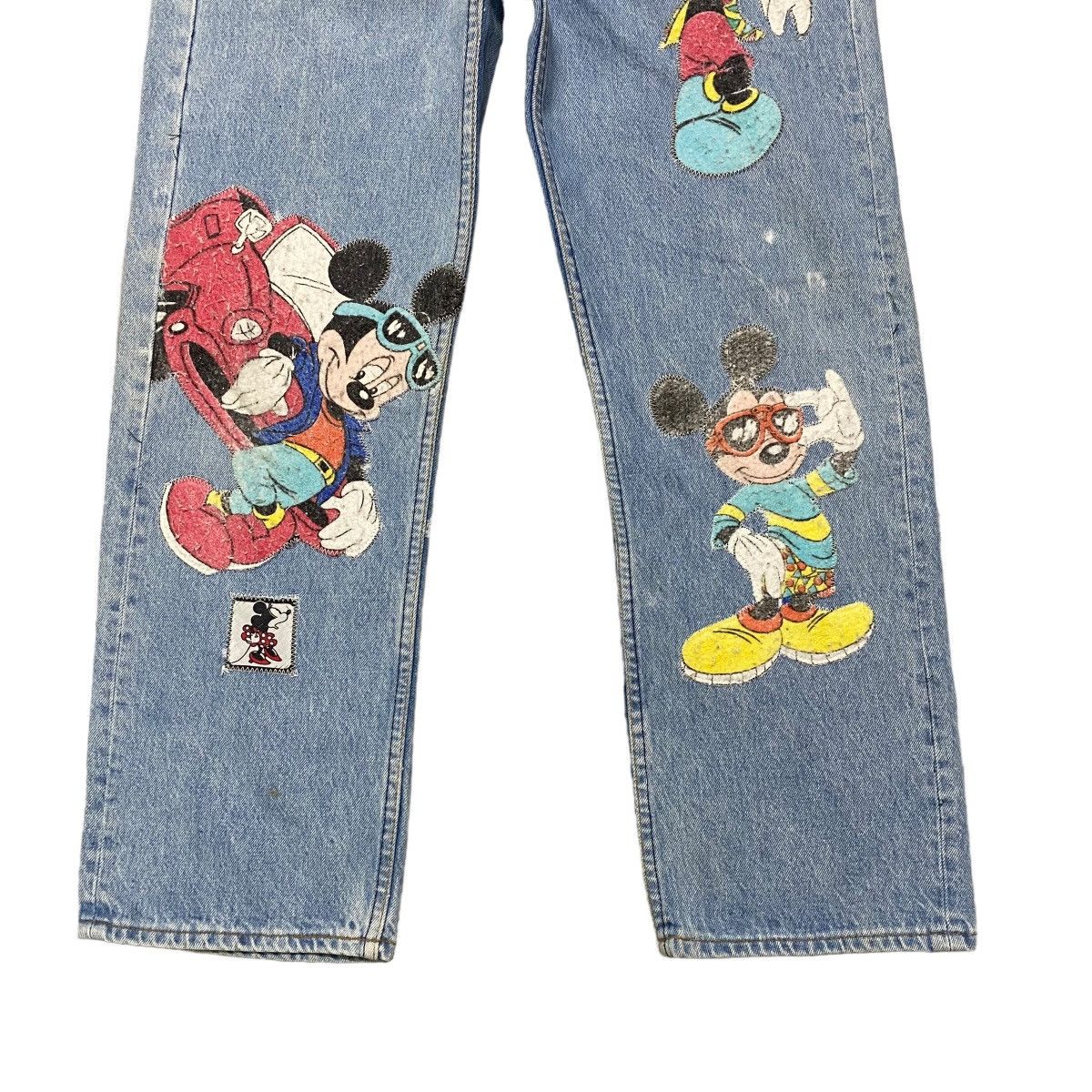 Levi's Vintage 90s Mickey X Levis 501 Lightwash Jeans Size US 33 - 8 Thumbnail