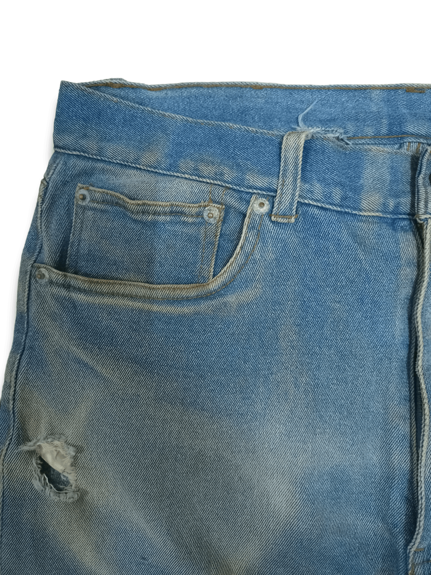 Japanese Brand Vintage Japanese Brand Faded Wash Distressed Baggy Jeans Size US 34 / EU 50 - 4 Thumbnail