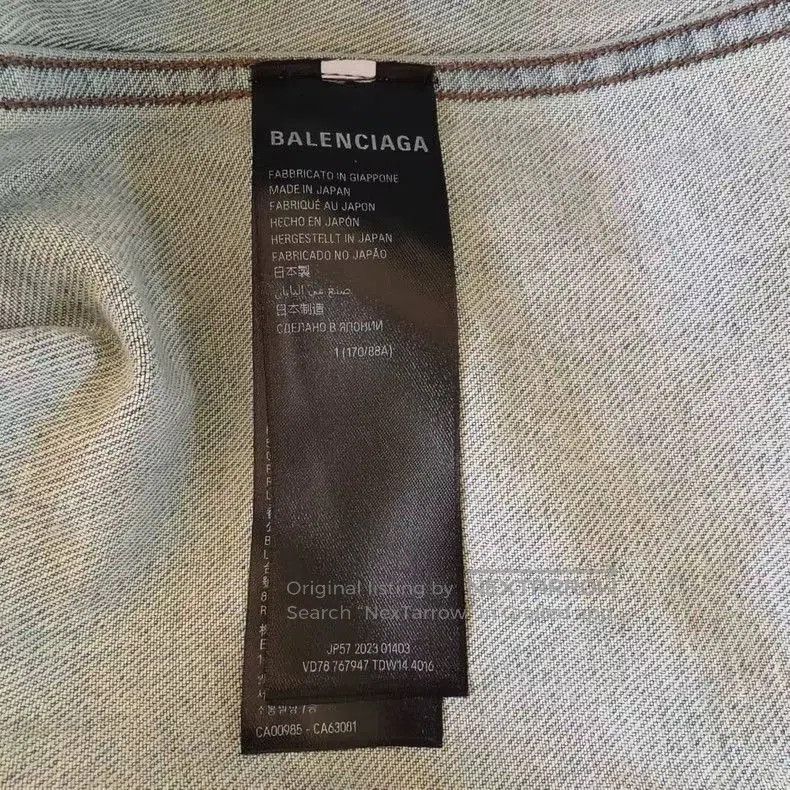 Balenciaga Balenciaga SS24 Washed Denim Jacket. Size US XS / EU 42 / 0 - 4 Thumbnail