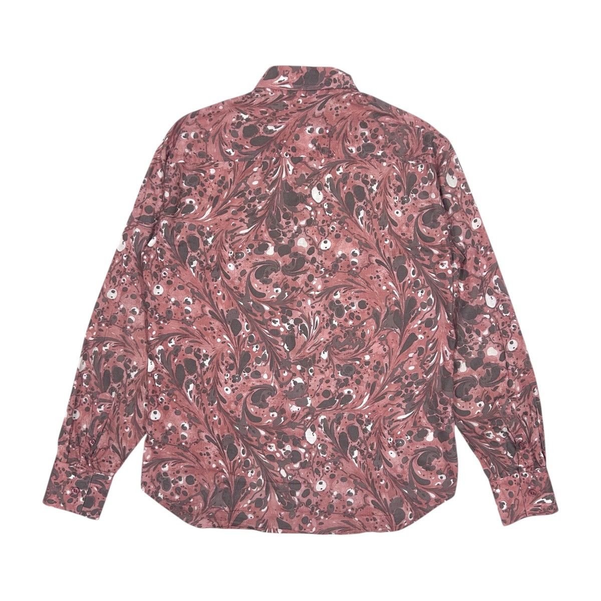 Armani Exchange Armani Exchange Red Fluid Art Button Up Longsleeves Shirt Size US S / EU 44-46 / 1 - 2 Thumbnail
