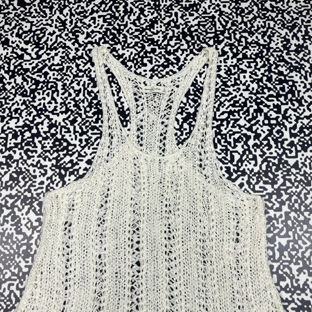 Abercrombie & Fitch Vintage Y2K Abercrombie Fitch Mesh Sexy Japanese Tank Top Size S / US 4 / IT 40 - 5 Thumbnail