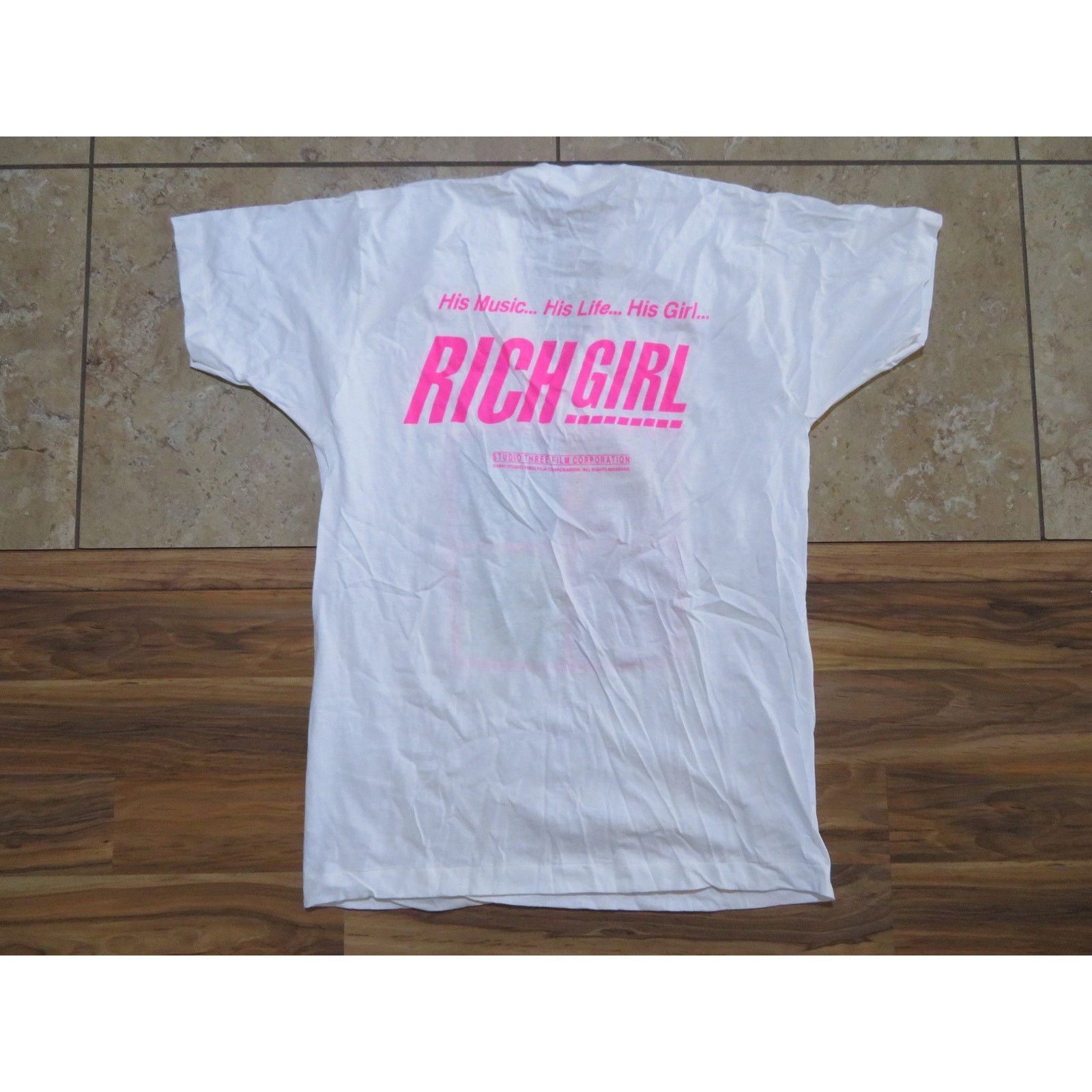 Other Rich Girl Studio Three Movie T-Shirt Double-Sided XL 1990s Size US XL / EU 56 / 4 - 2 Thumbnail
