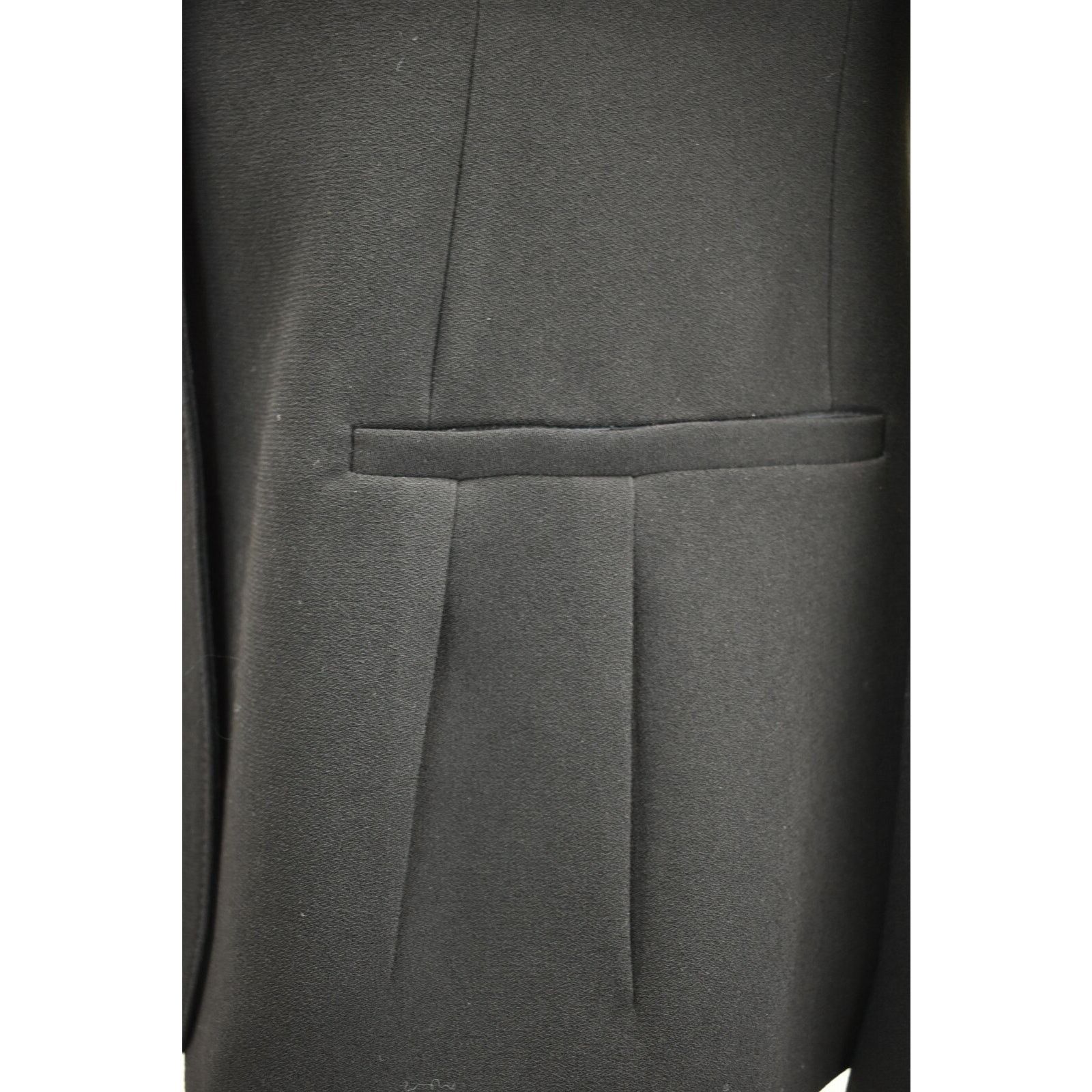 Prada PRADA P5585 BLACK ACETATE LONG SLEEVE TOP JACKET 46 ITALY Size L / US 10 / IT 46 - 7 Thumbnail