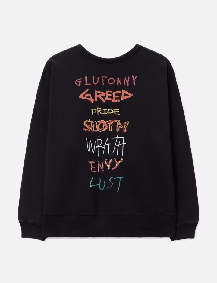 Saint Michael o1mle0326 7 Deadly Crewneck Sweater in Black Size US M / EU 48-50 / 2 - 1 Thumbnail