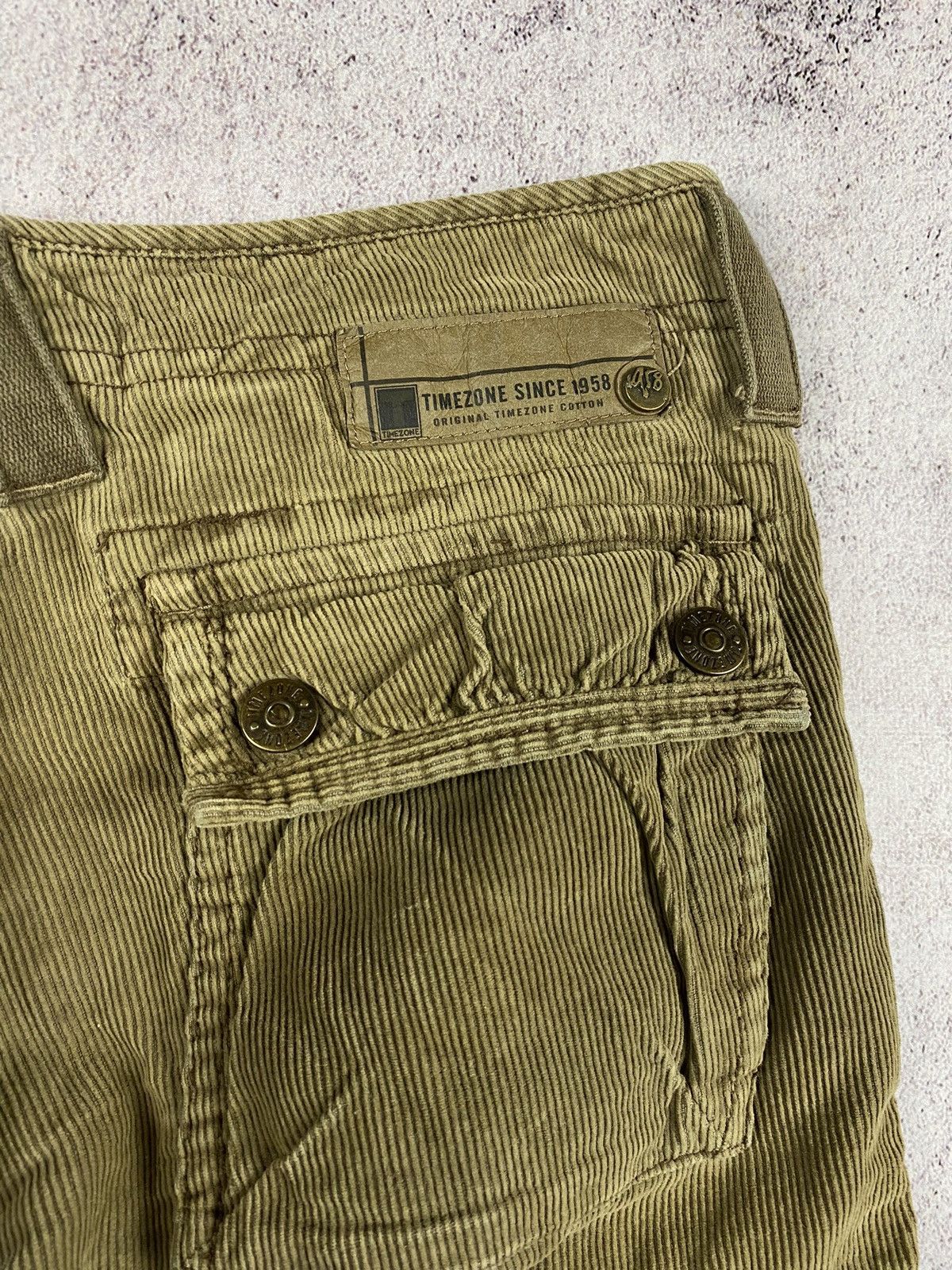 Japanese Brand Vintage Y2k Timezone Cargo Velvet pants Size US 30 / EU 46 - 9 Thumbnail