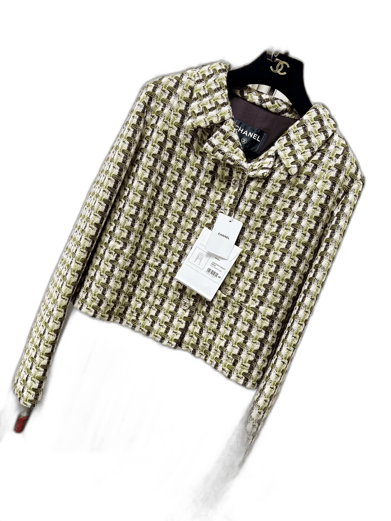 Chanel Chanel 23A Tweed Short Jacket Size L / US 10 / IT 46 - 1 Thumbnail