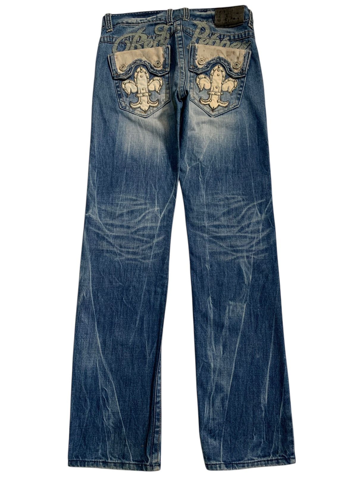 Tornado Mart RED PEPPER PUNK FADED & RUSTY JAPANESE DISTRESSED DENIM Size US 34 / EU 50 - 3 Thumbnail