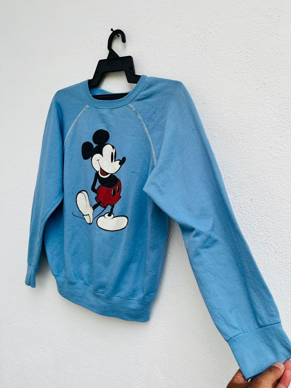 Mickey Mouse × Vintage Vintage 80s Mickey Mouse Sky Blue Streetwear Fashion Size US S / EU 44-46 / 1 - 5 Thumbnail
