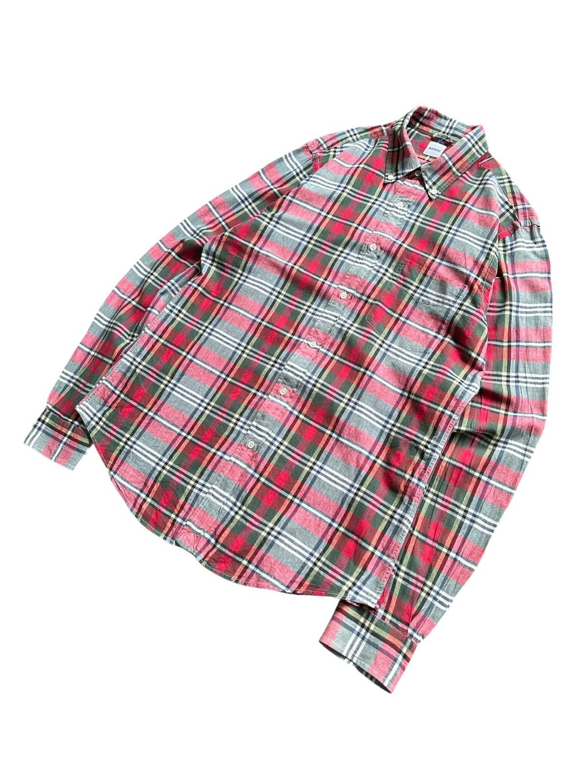 Aspesi 00's Aspesi plaid button up shirt Size US M / EU 48-50 / 2 - 2 Thumbnail