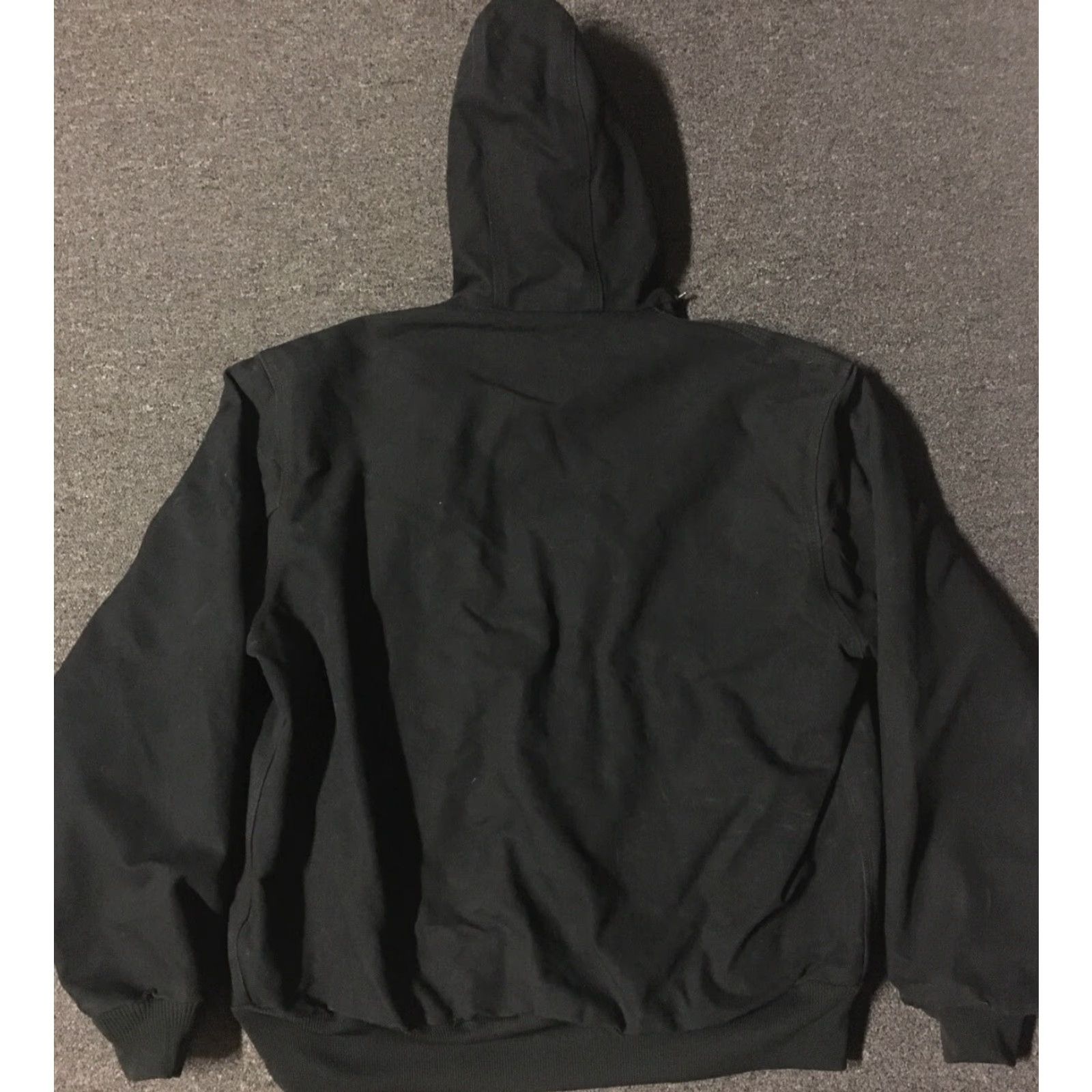 Carhartt Vtg Carhartt Hooded Jacket XL USA Black Carhartt J131 90s 80s Biker Motorcycle Trucker Grunge Vintage Men Jacket Hooded Canvas USA Made Size US XL / EU 56 / 4 - 5 Thumbnail