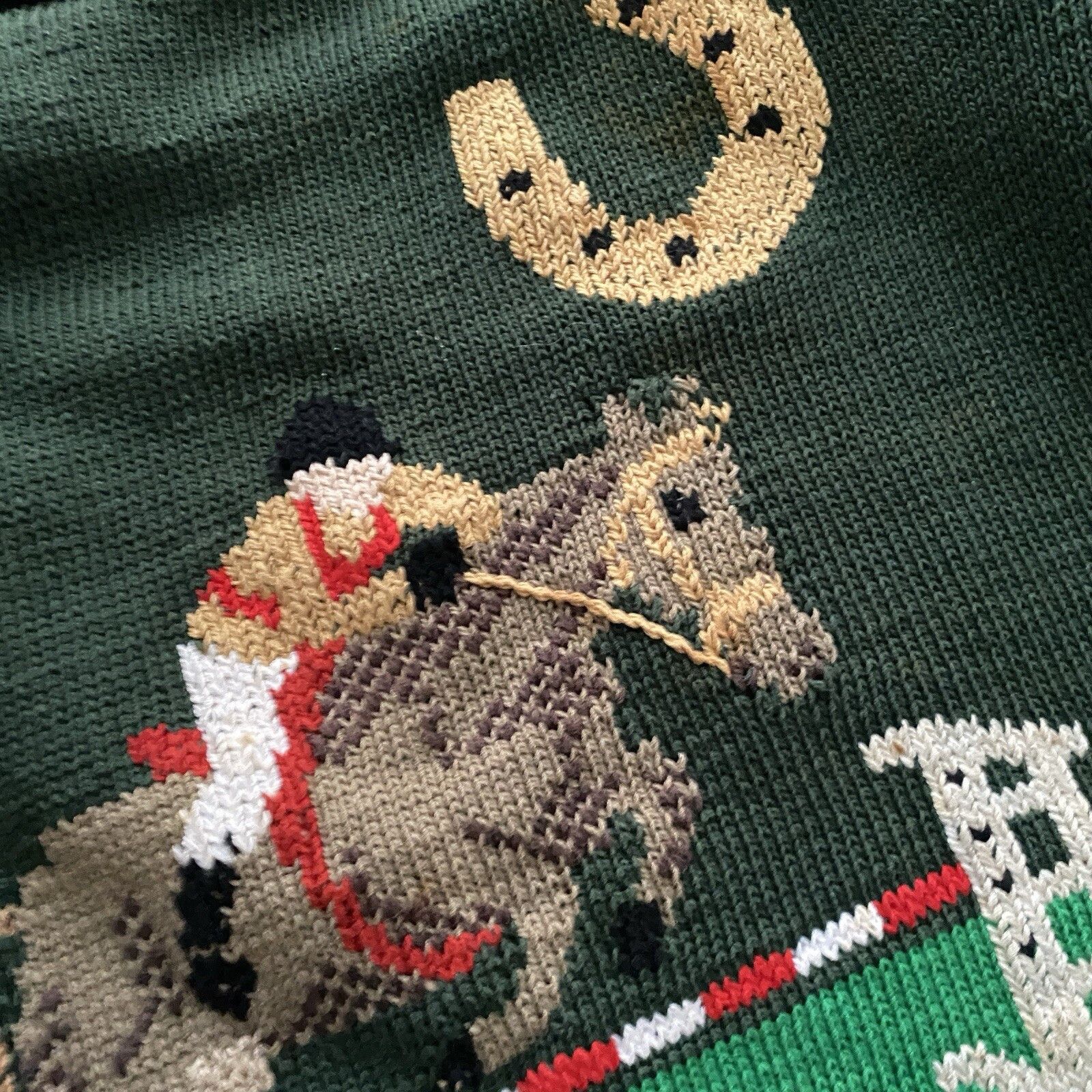 Vintage Vintage BEREK 80s Horse Marta knit sweater Aztec vibe Coogi Size US L / EU 52-54 / 3 - 5 Thumbnail