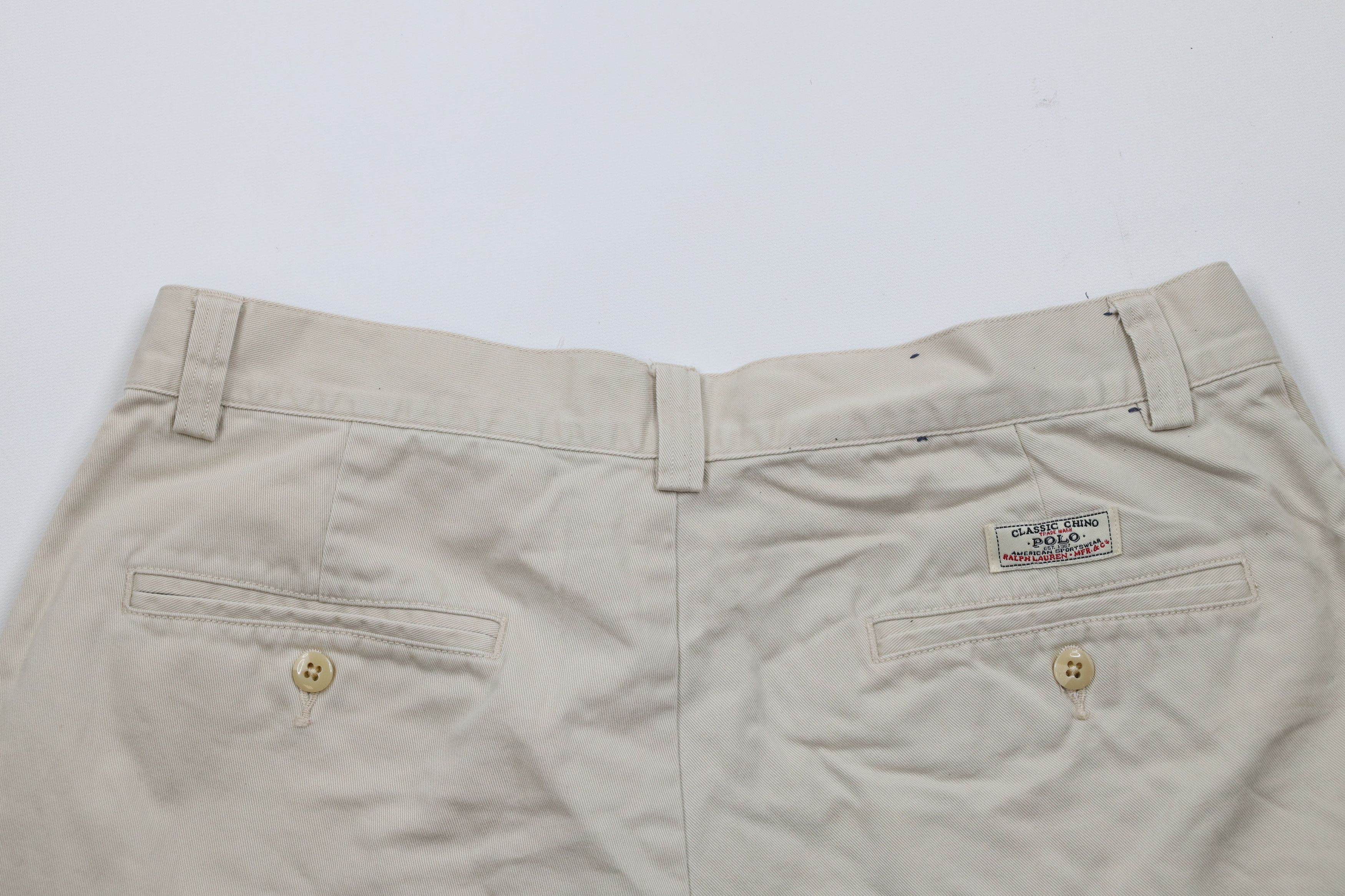 Ralph Lauren × Vintage Vintage 90s Ralph Lauren Above Knee Chino Shorts Cotton Size US 32 / EU 48 - 11 Thumbnail