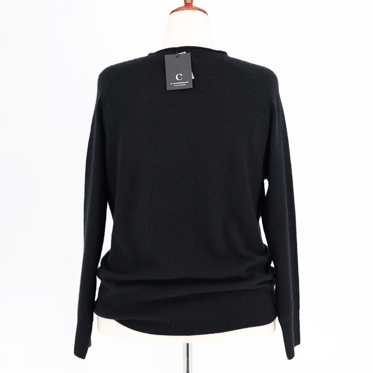 Bloomingdale's C by Bloomingdale's Women Cashmere Raglan Sweater Size L Size L / US 10 / IT 46 - 3 Thumbnail