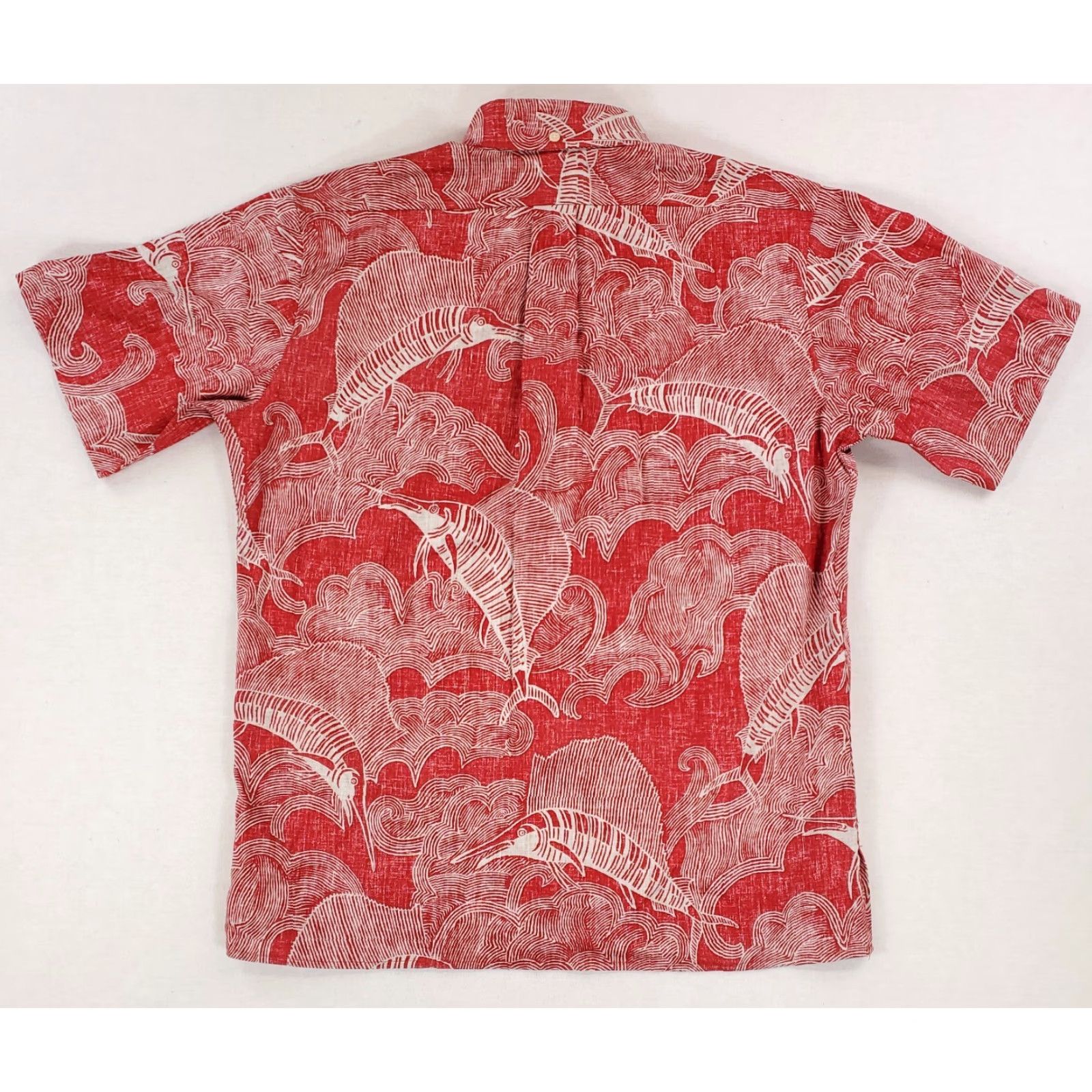 Reyn Spooner Reyn Spooner Camp Shirt Hawaiian Sailfish Red White Mens M Classic Fit Short Sleeve Button-Up Shirt Size US M / EU 48-50 / 2 - 4 Thumbnail