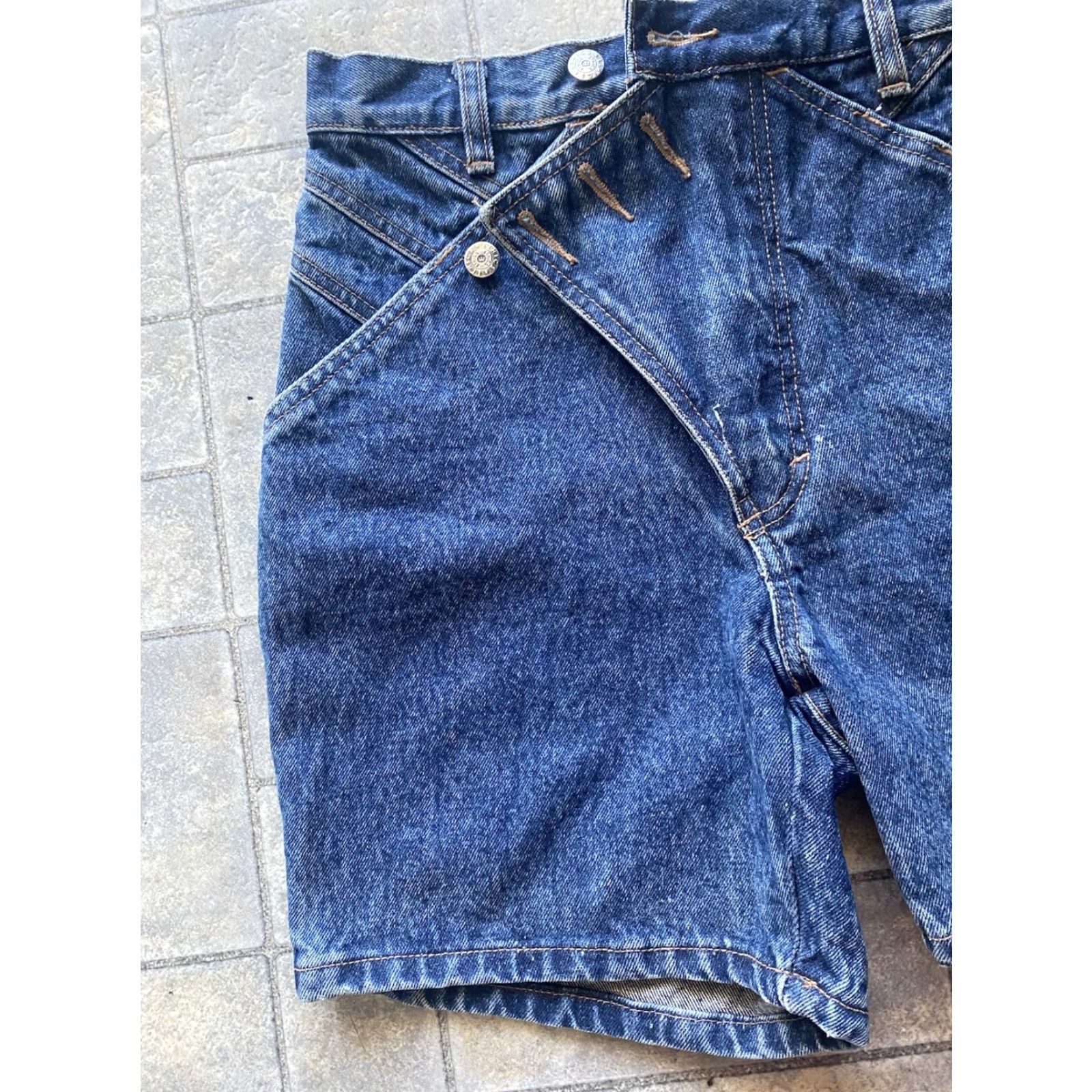 Denime Vintage Western Ethics Shorts Women’s Blue Denim Size 7/8 Made In Hong Kong Size 28" / US 6 / IT 42 - 5 Thumbnail