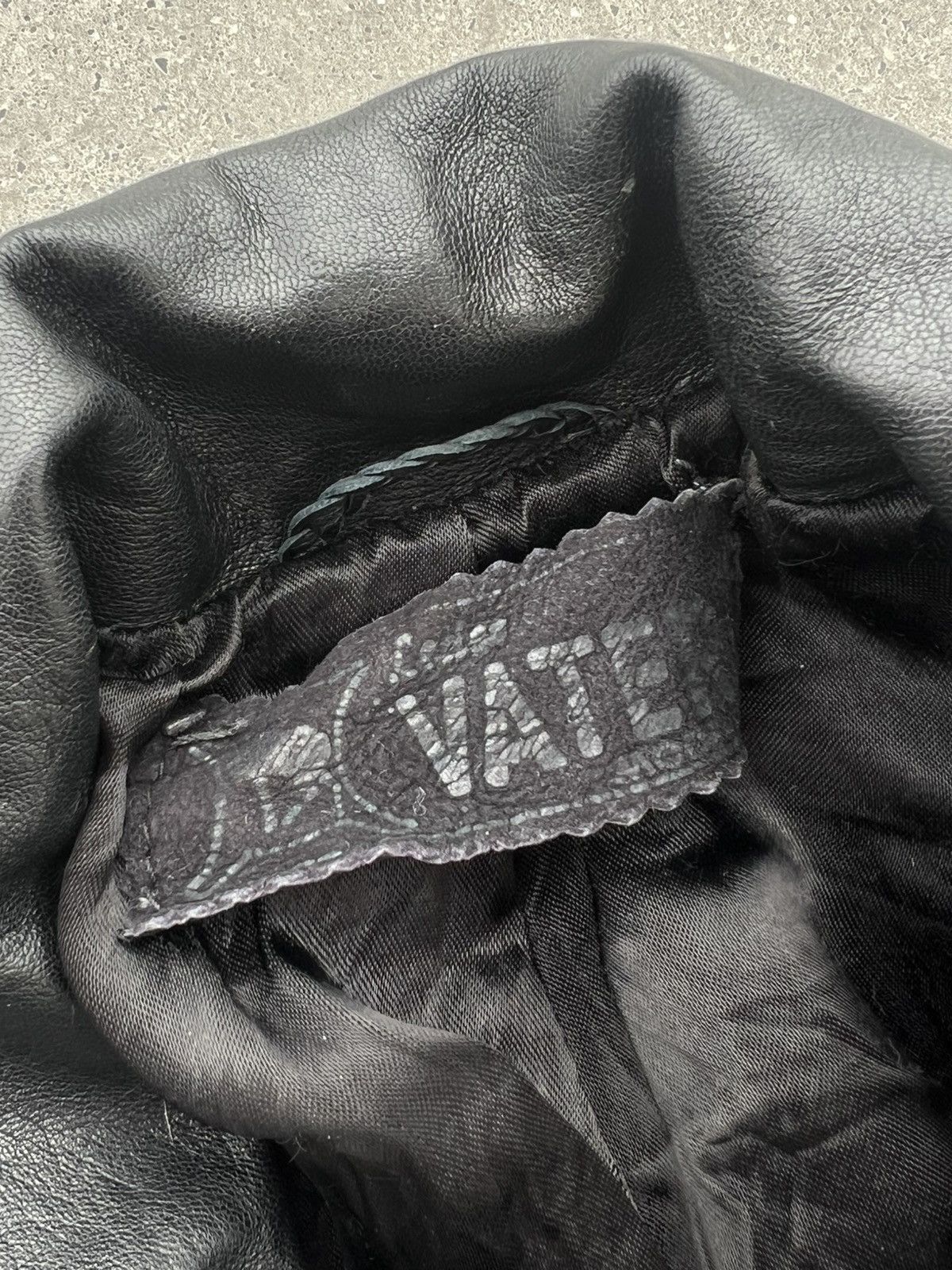 Genuine Leather × Vintage Leather jacket vintage avant garde s black Size S / US 4 / IT 40 - 5 Thumbnail
