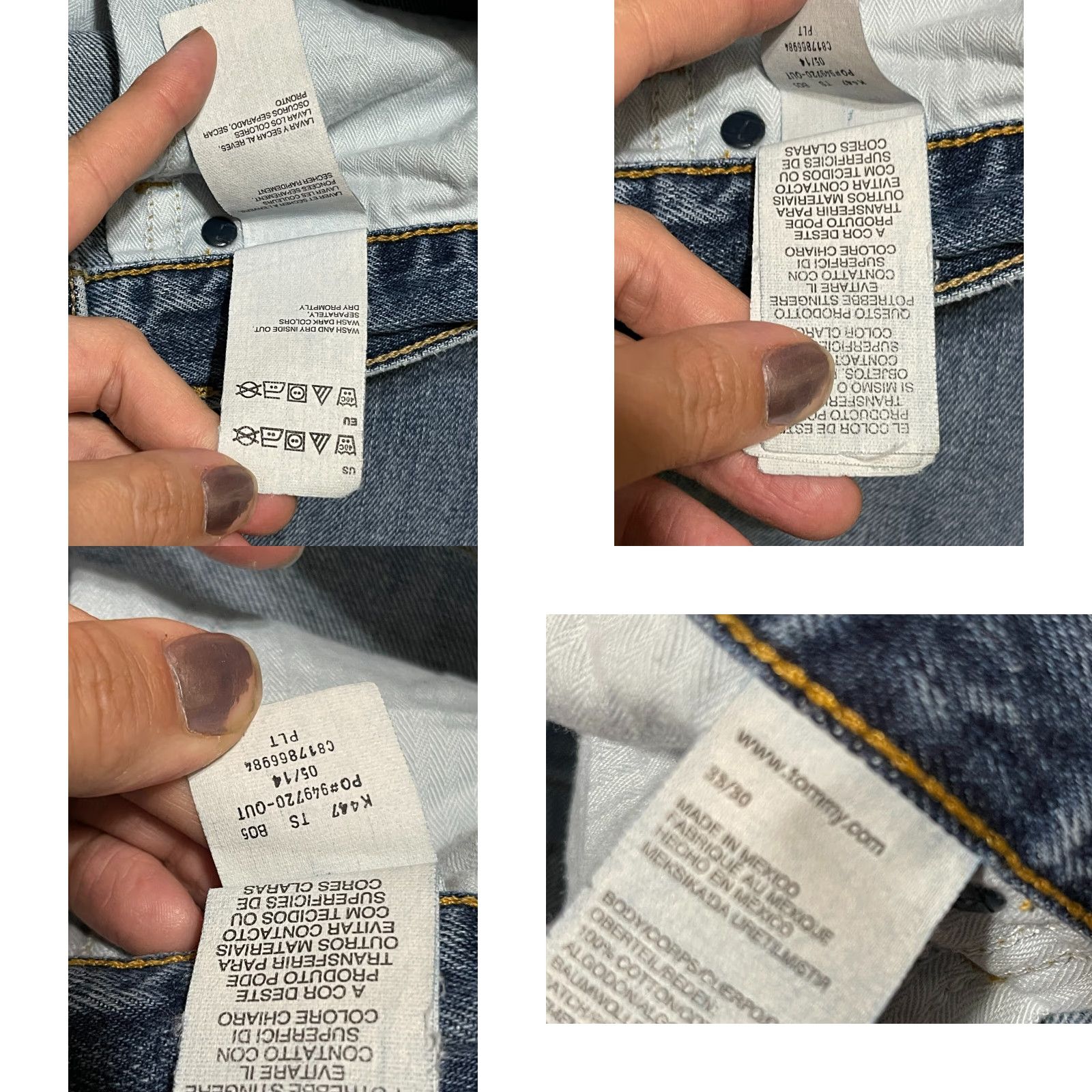Tommy Hilfiger Tommy Hilfiger Jeans Men's Size 38/30 Blue Denim Straight Regular Pockets 30in Size US 38 / EU 54 - 8 Thumbnail