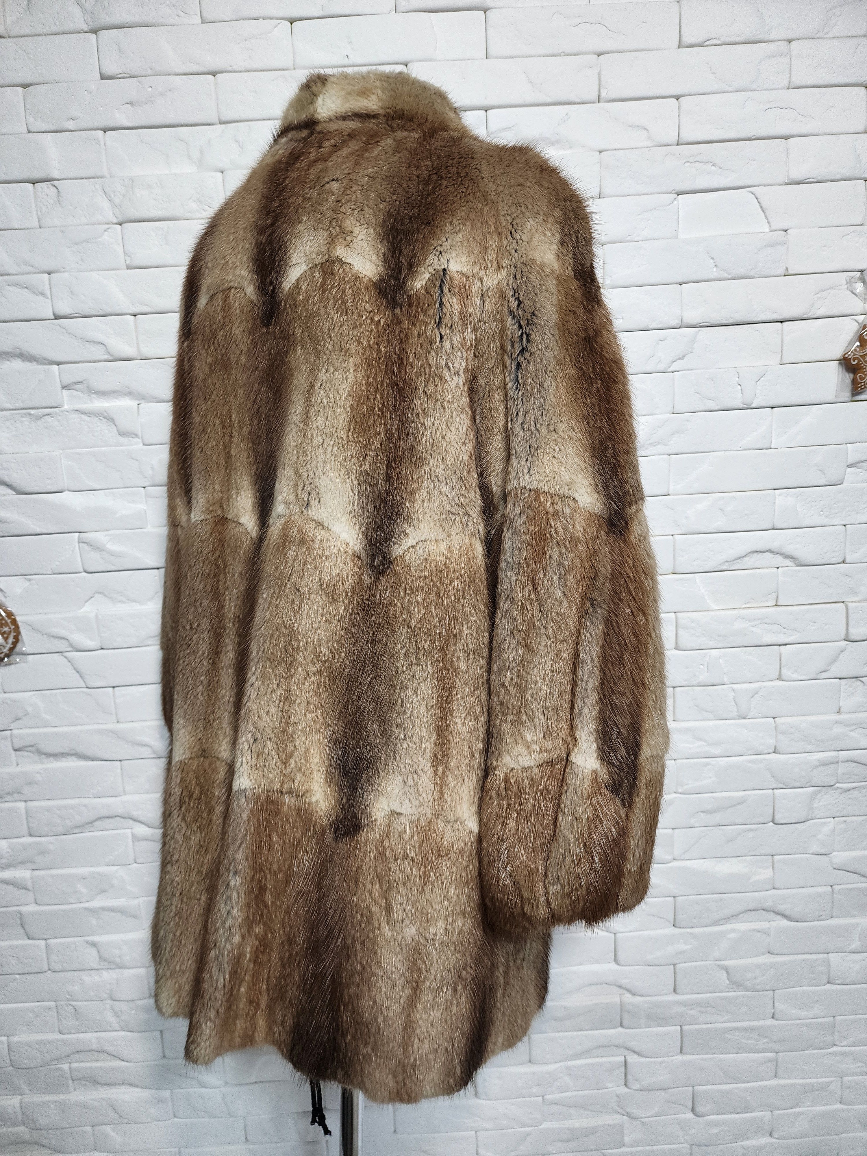 Furla Warm Brown Women's Fur Coat. Size L / US 10 / IT 46 - 5 Thumbnail