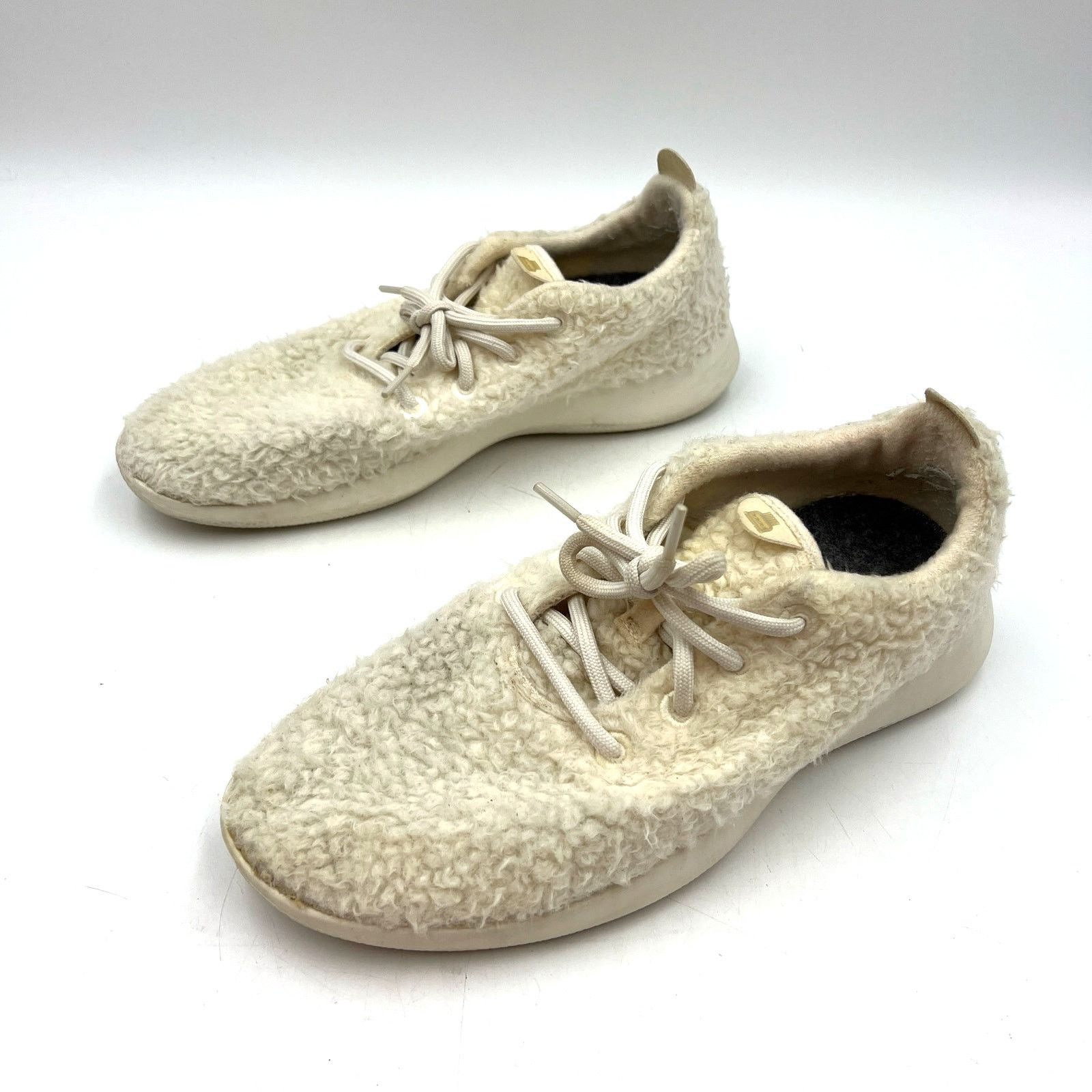 Allbirds Allbirds Wool Runner Fluff Natural White Sneakers Size US 10 / EU 43 - 9 Thumbnail