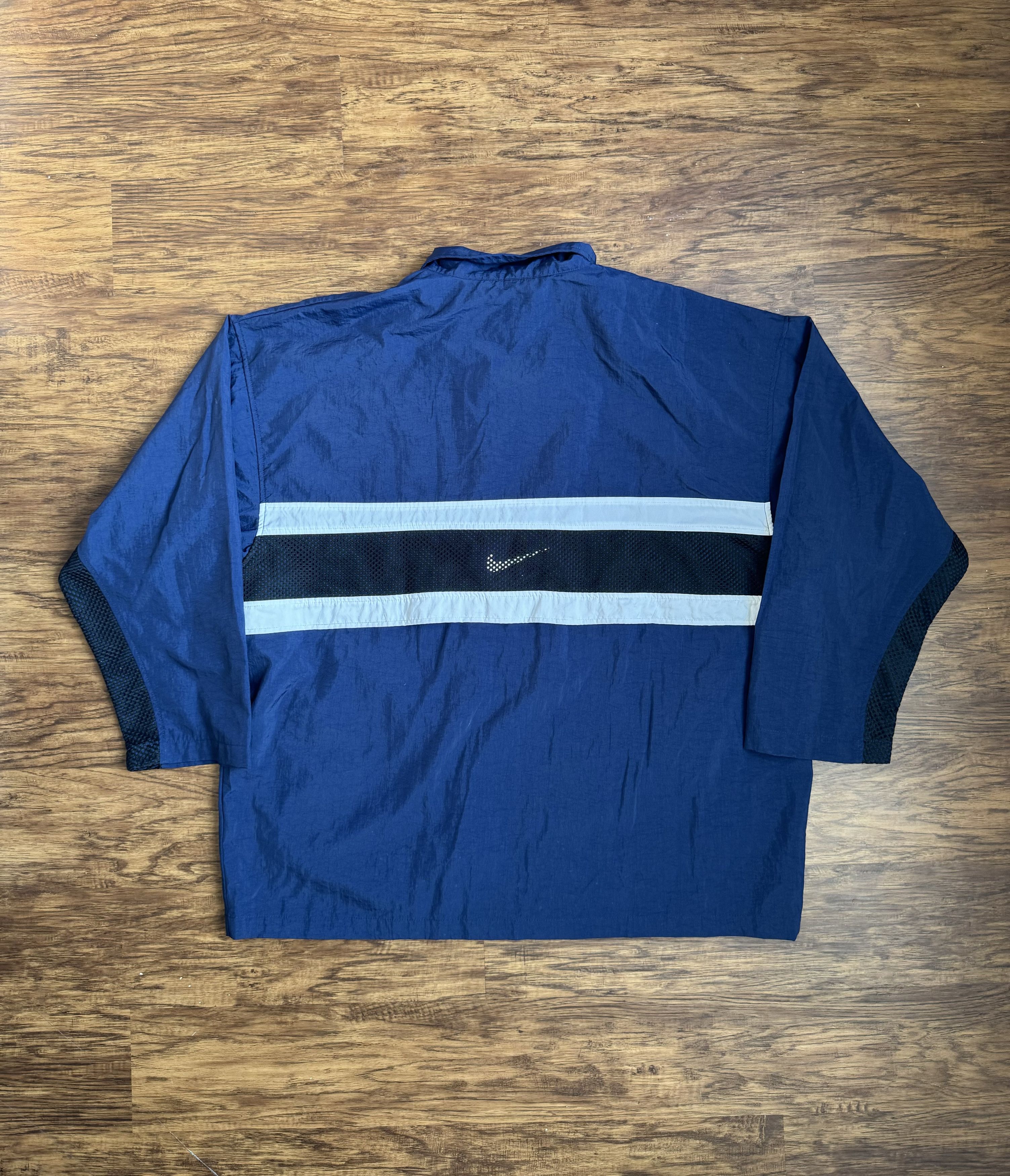 Nike Vtg Nike Track Jacket Full Zip Oversize Vented Windbreaker Size US XL / EU 56 / 4 - 6 Thumbnail