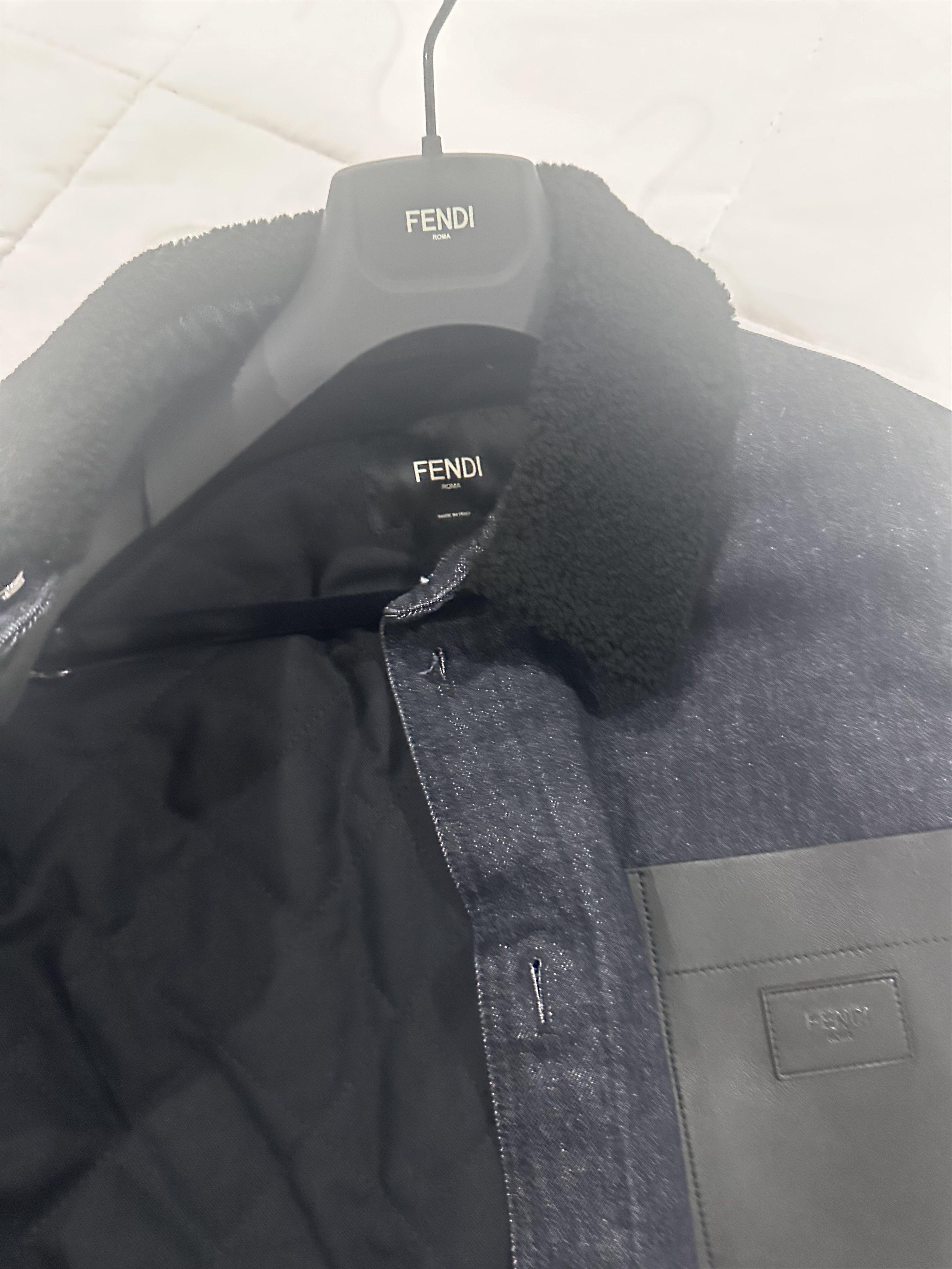 Fendi Denim Padded Jacket Size US L / EU 52-54 / 3 - 3 Thumbnail