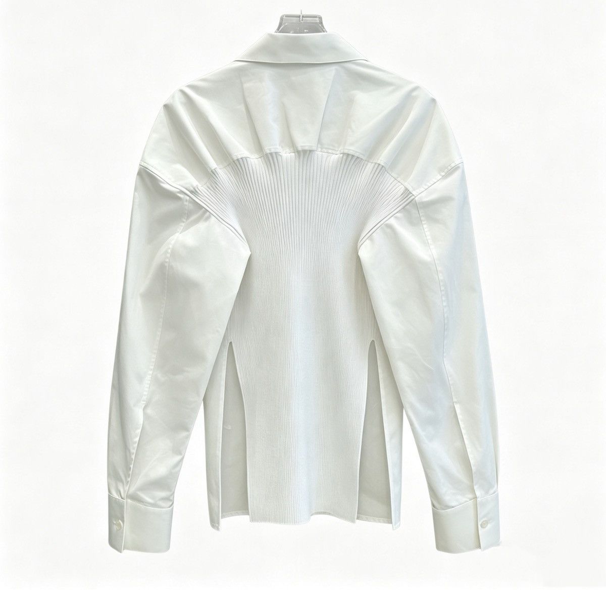 Alexander Wang ALEXANDER WANG Solid Color Collared Long Sleeve Shirt K26WX Size M / US 6-8 / IT 42-44 - 1 Thumbnail