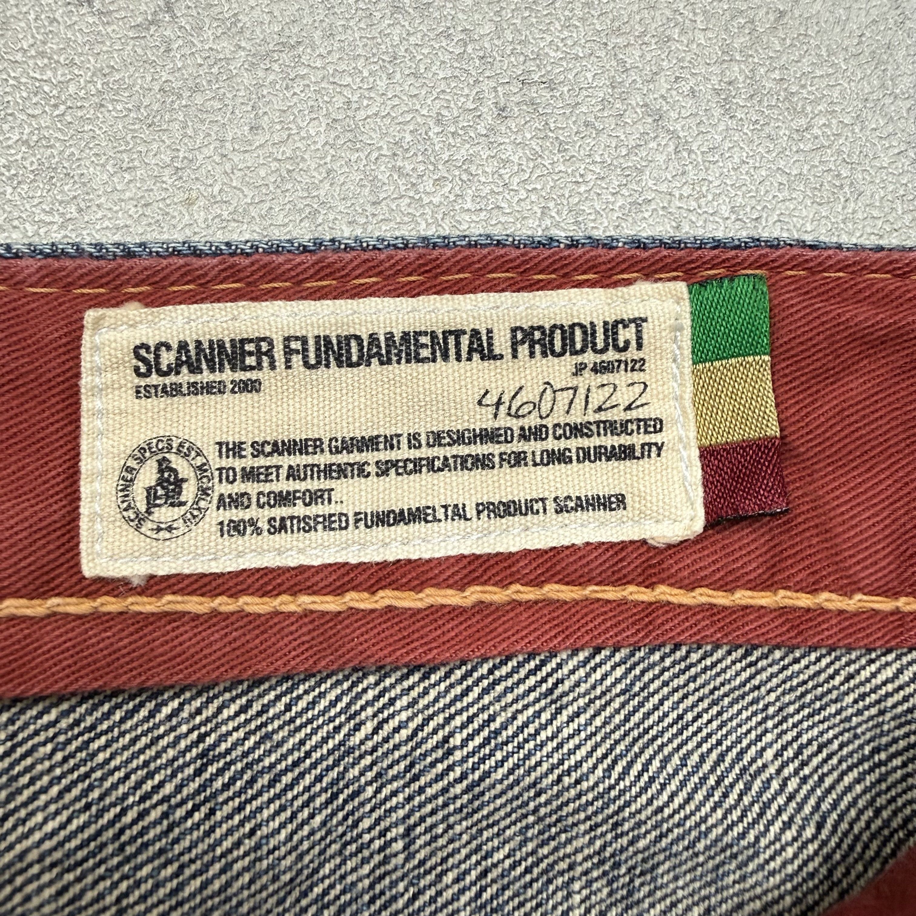 Japanese Brand Scanner Fundamental Product Washed Jeans Size US 36 / EU 52 - 7 Thumbnail