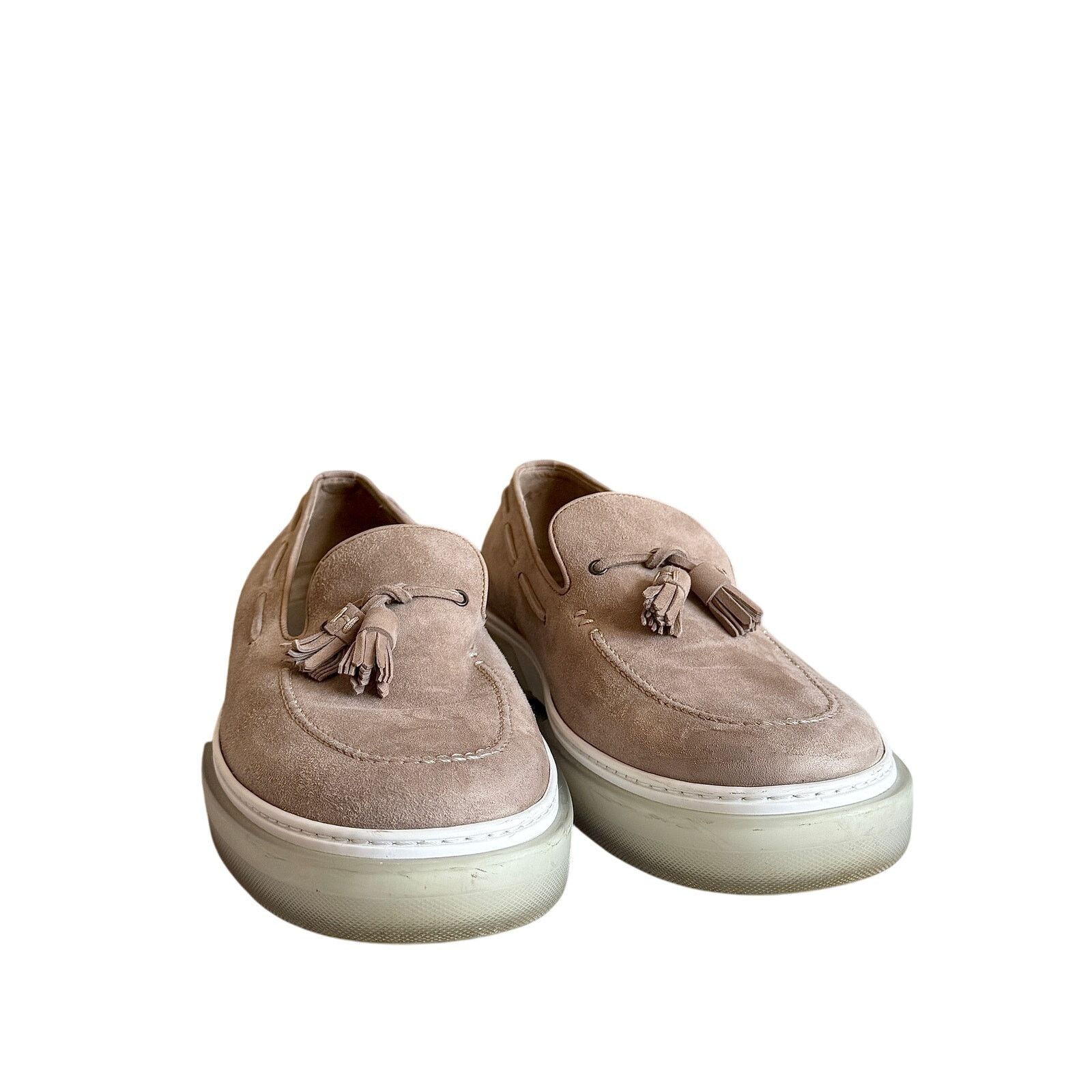 Hermes Hermes Men's Beige Ecoutes Loafers Size US 11 / EU 44 - 3 Thumbnail