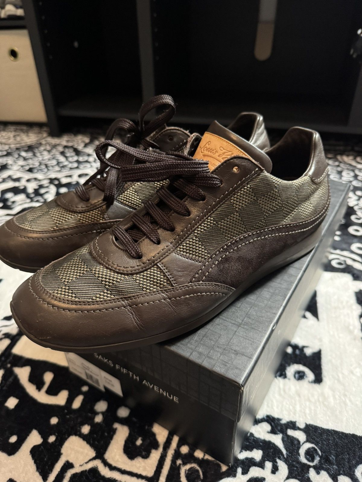 Louis Vuitton Louis Vuitton Voltaire Wingtip Denim Shoes sz
