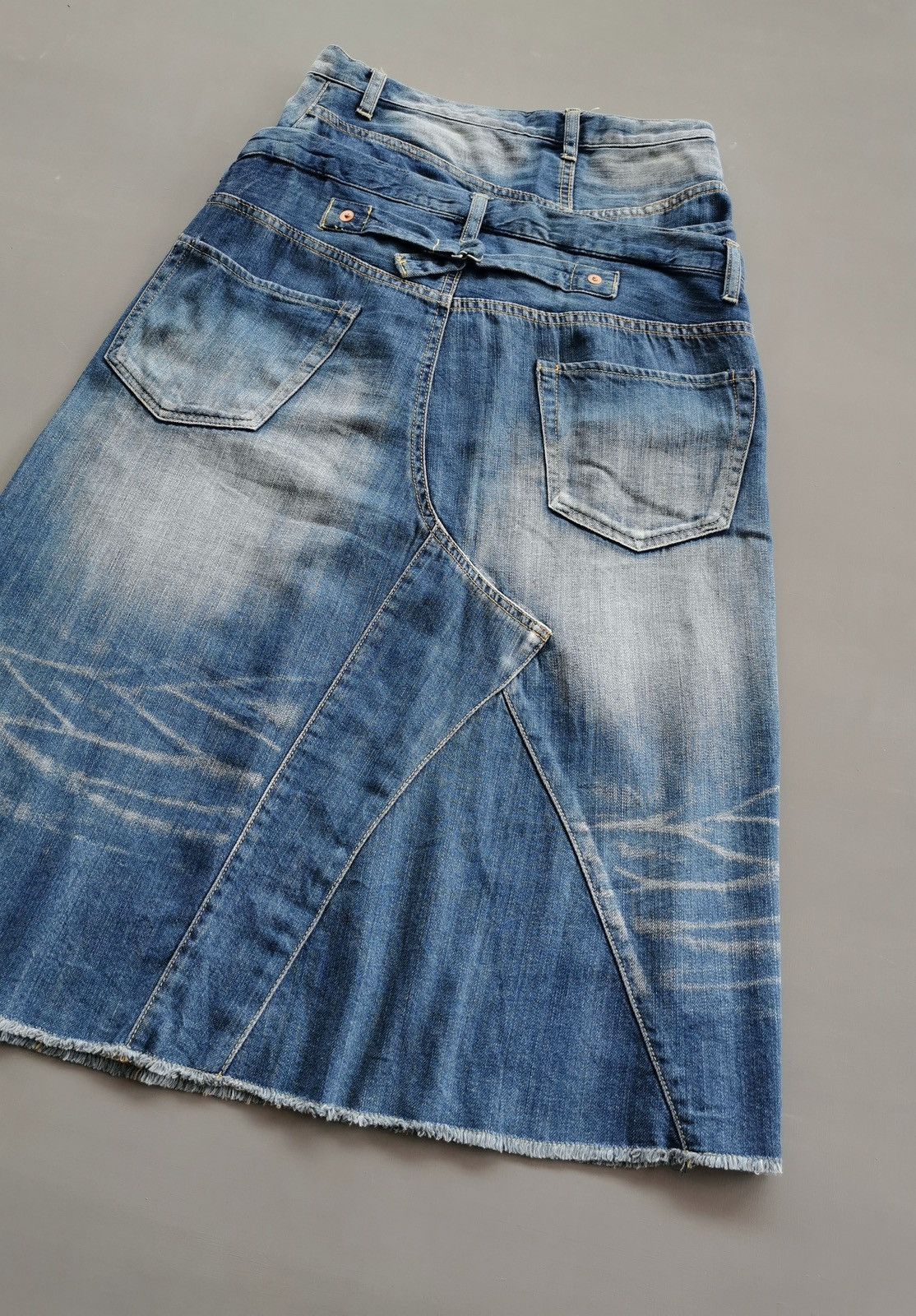Journal Standard × Schott Asymmetrical Journal Standard Double Waist Midi Skirt Size 28" / US 6 / IT 42 - 8 Thumbnail